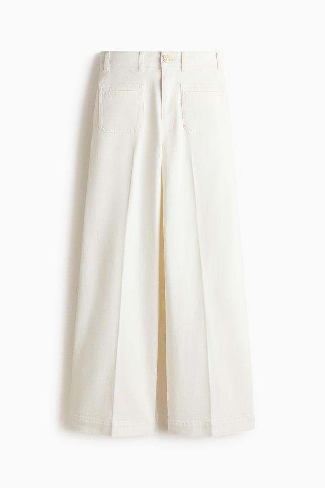 Wide High Jeans - Wit/Donker denimblauw/Licht denimblauw/Bleekgeel/Denimblauw - 1