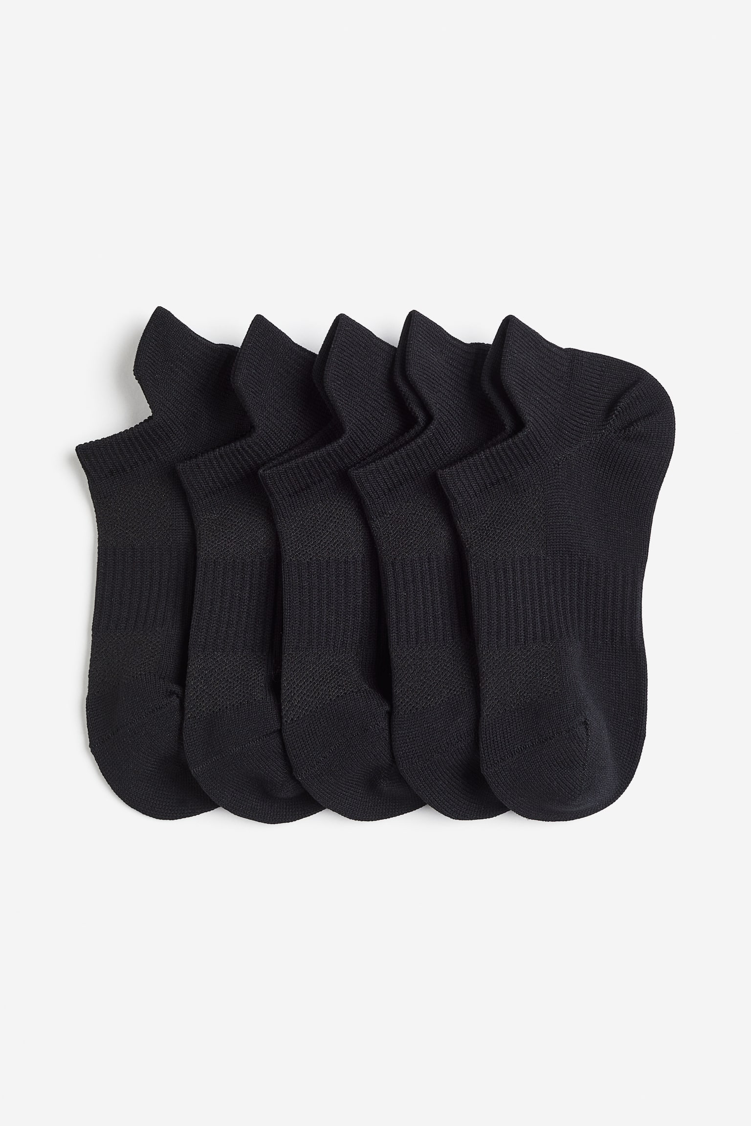 5-pack sports socks in DryMove™ - Black/White - 1