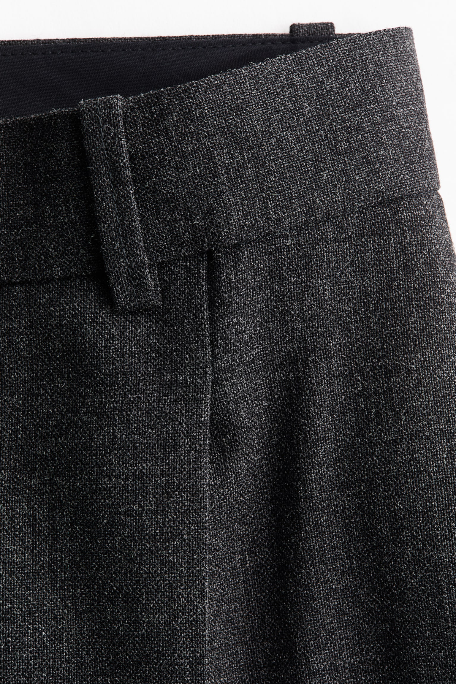 Женские брюки H&M Tailored Wool, цвет: Тёмный серый меланжевый — фото 8