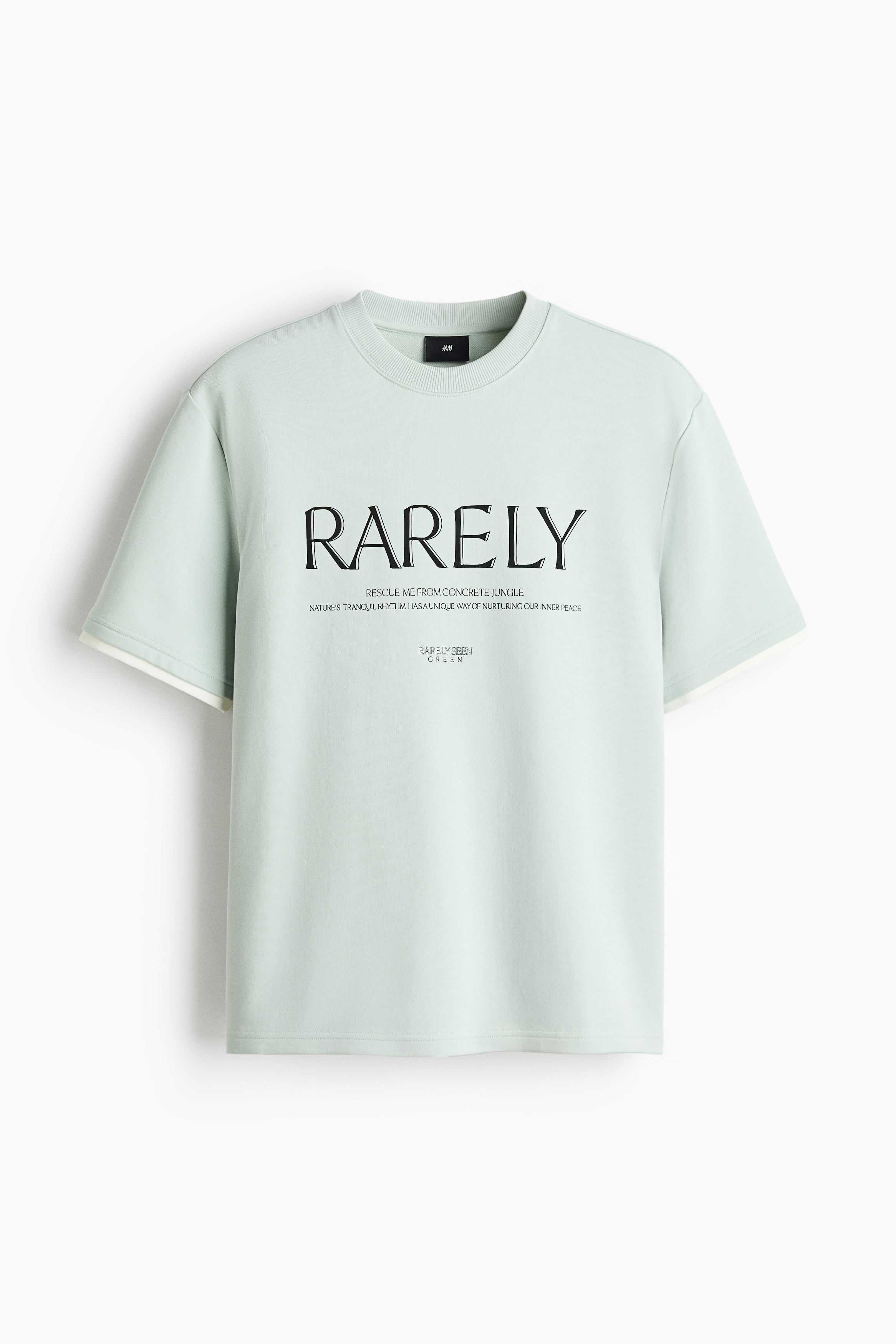 티셔츠 루즈핏 - 라이트 더스티 민트/Rarely/화이트/Serenity/블랙/Serenity