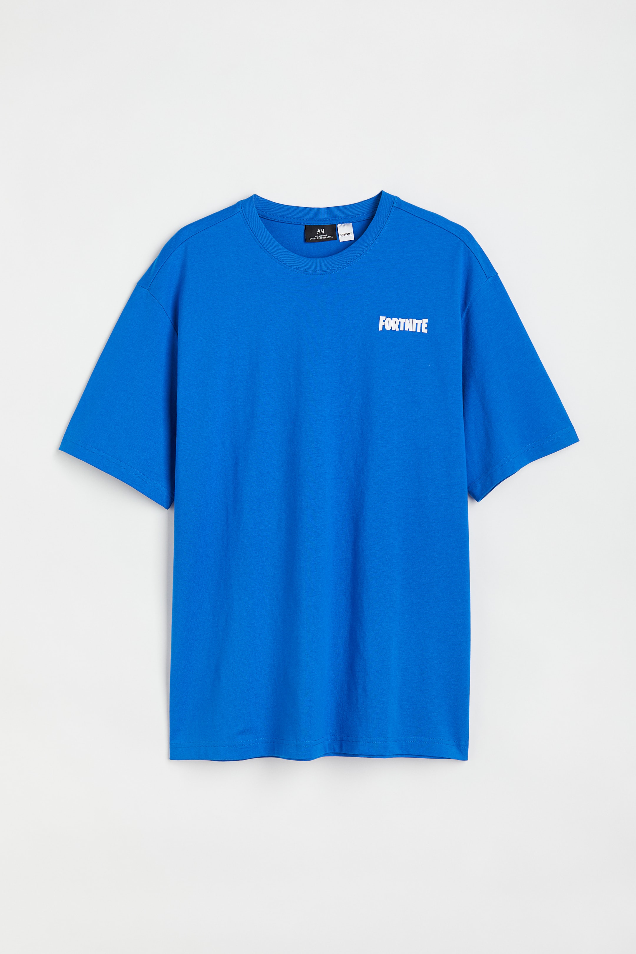 查看大圖: 寬鬆剪裁T恤 - 藍色/Fortnite - Men | H&M 1