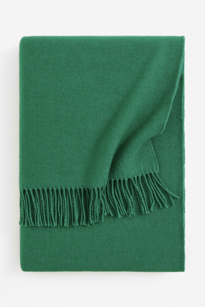 Plaid en laine mélangée - Vert/Marron/Beige clair/Turquoise clair/dc/dc - 1