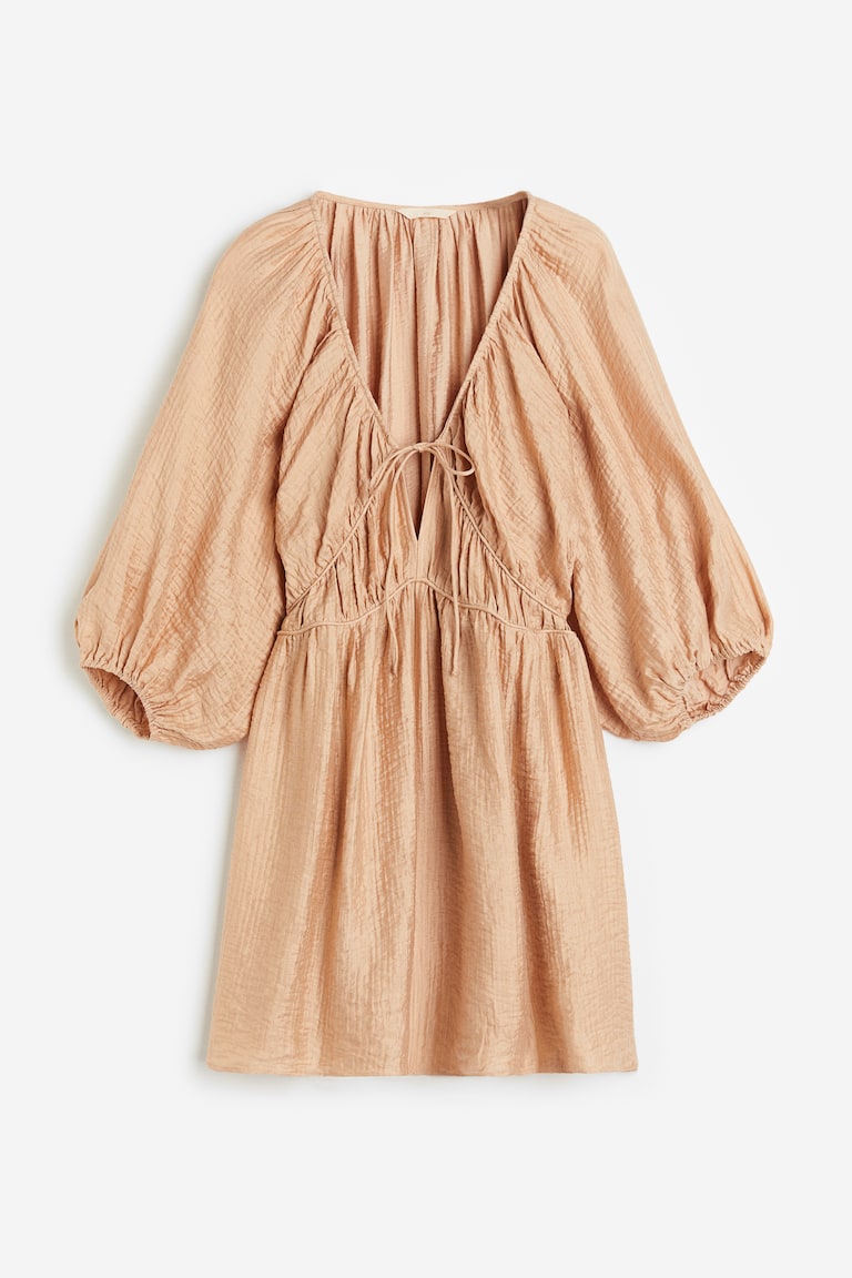 Robe oversize en lyocell mélangé
