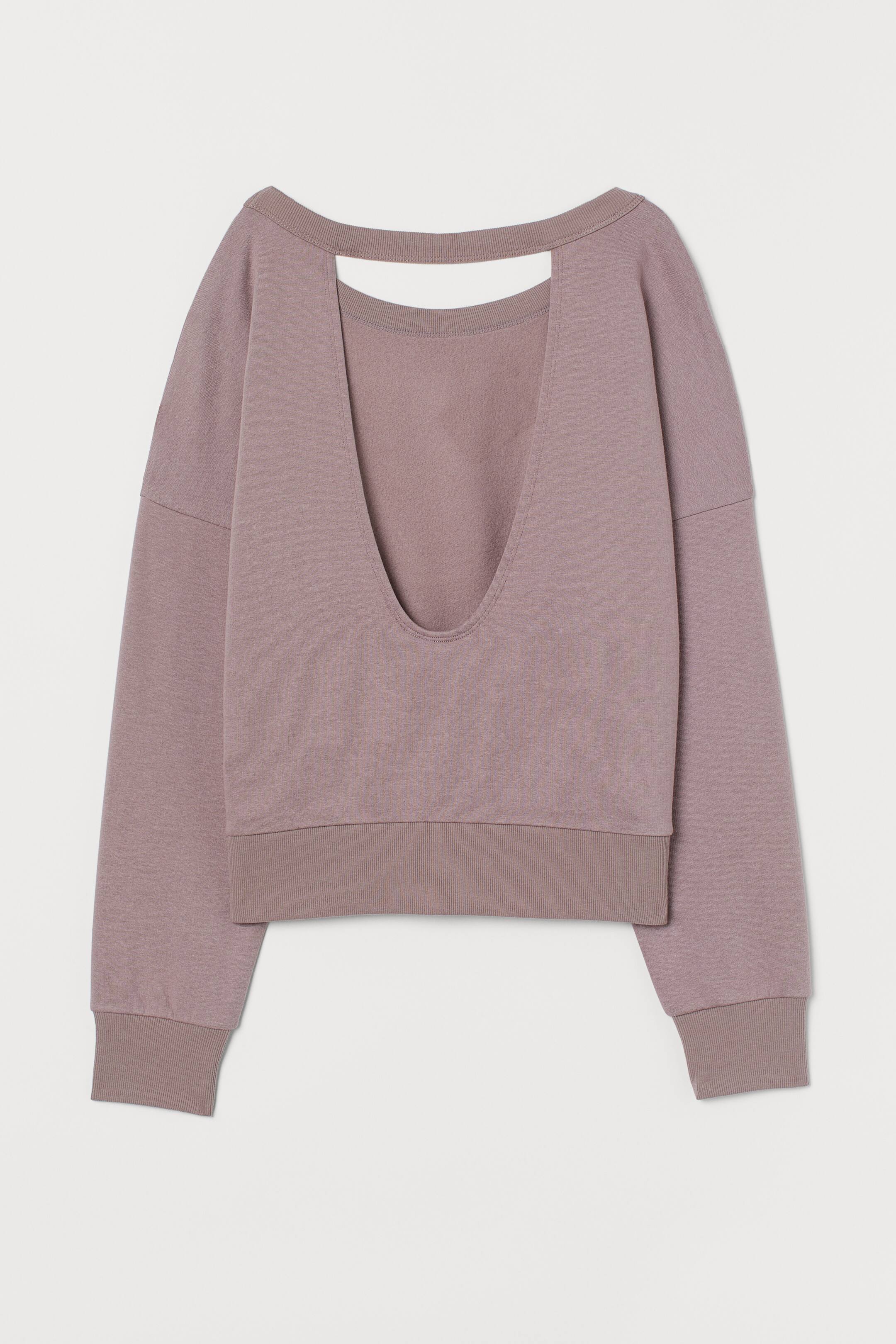 Größeres Bild ansehen: Rückenfreies Sweatshirt - Flieder - Ladies | H&M DE 2