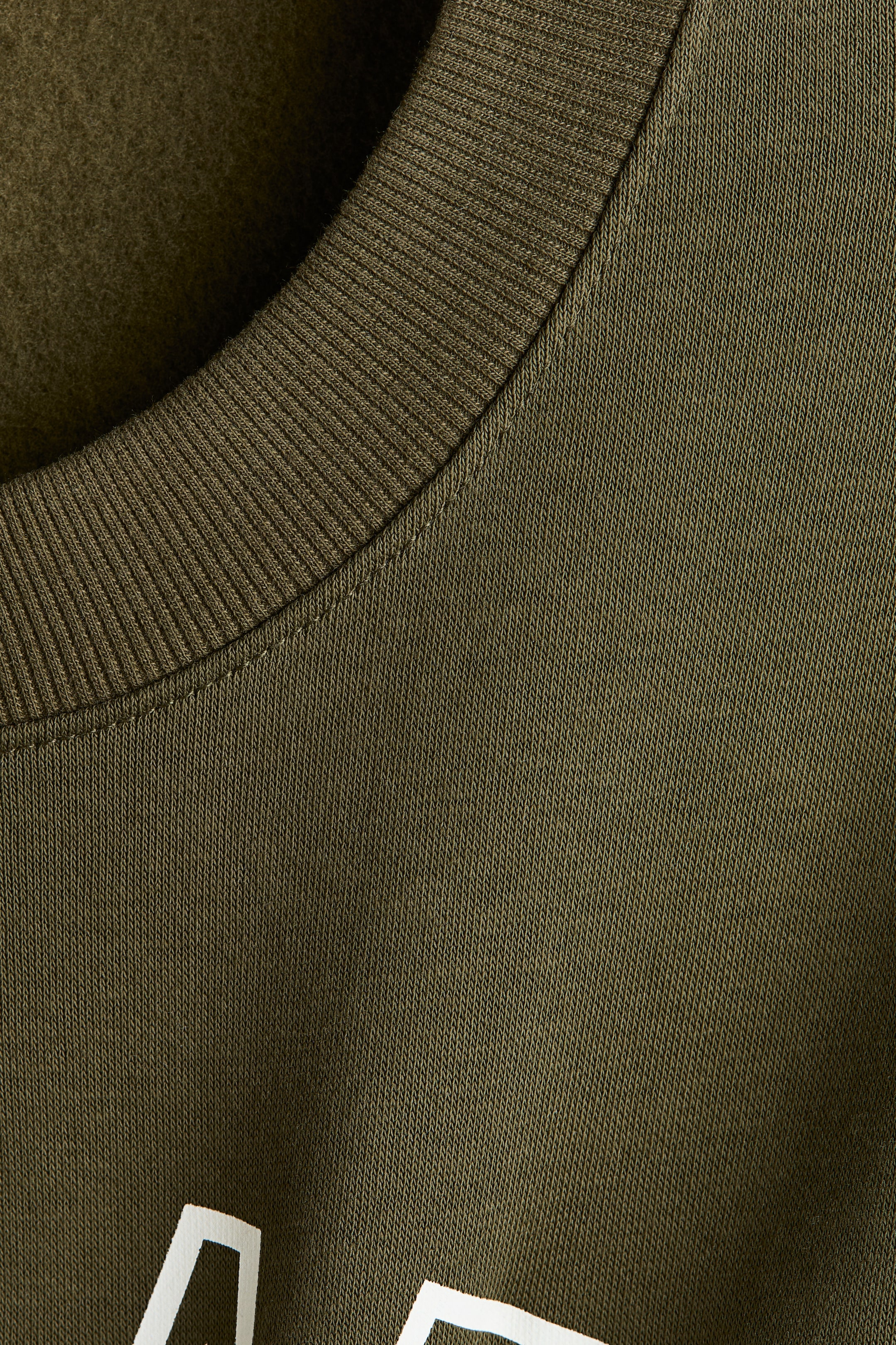 Motif-Detail Brushed-Inside Sweatshirt