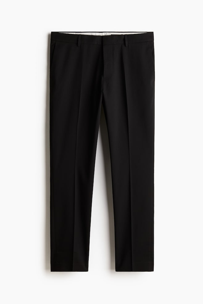 Slim Fit Suit Pants - Black/Light beige/Dark blue/Navy blue/Dark gray-green/Dark gray melange/Dark gray/Dark blue/Beige/checked - 2