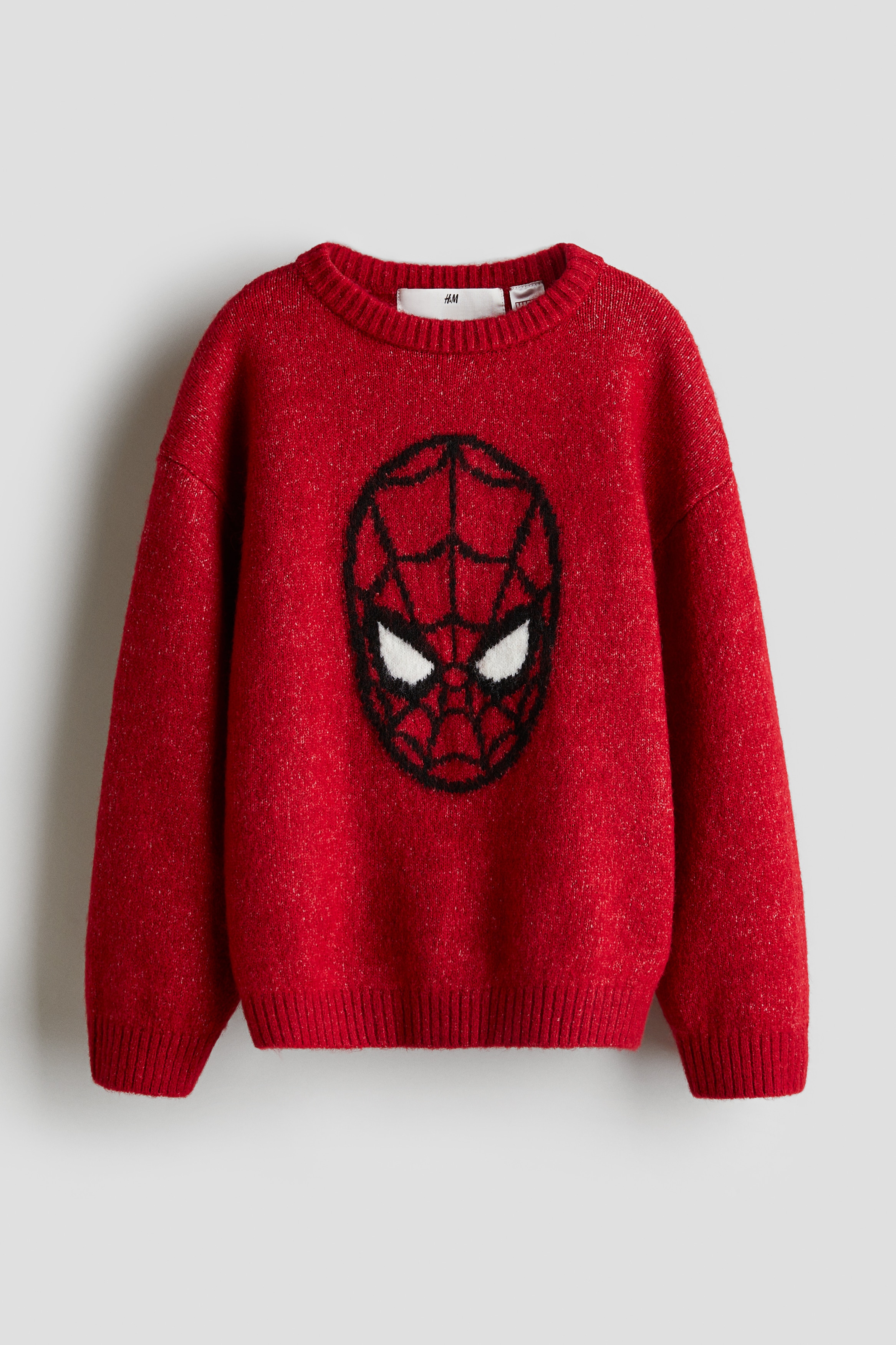 ジャカードニットセーター - レッド／スパイダーマン - Kids
