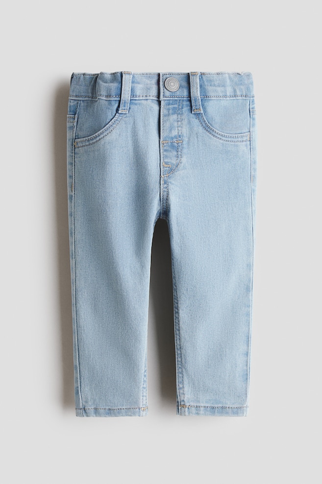 Stretchige Jeans - Helles Denimblau/Dunkles Denimblau/Dunkelgrau - 1
