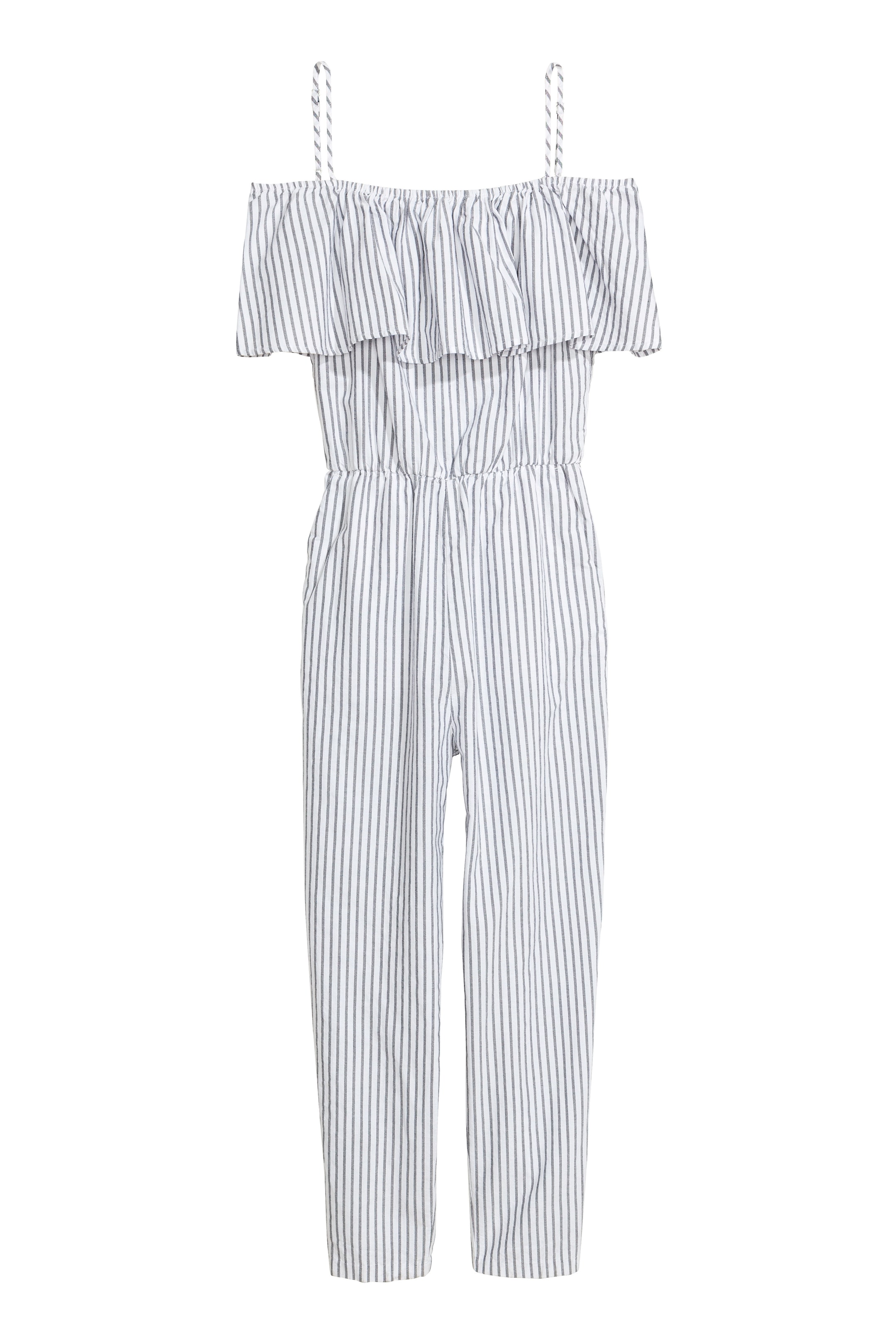 Agrandir l'image: Combi-pantalon - Blanc/rayé - FEMME | H&M FR 1