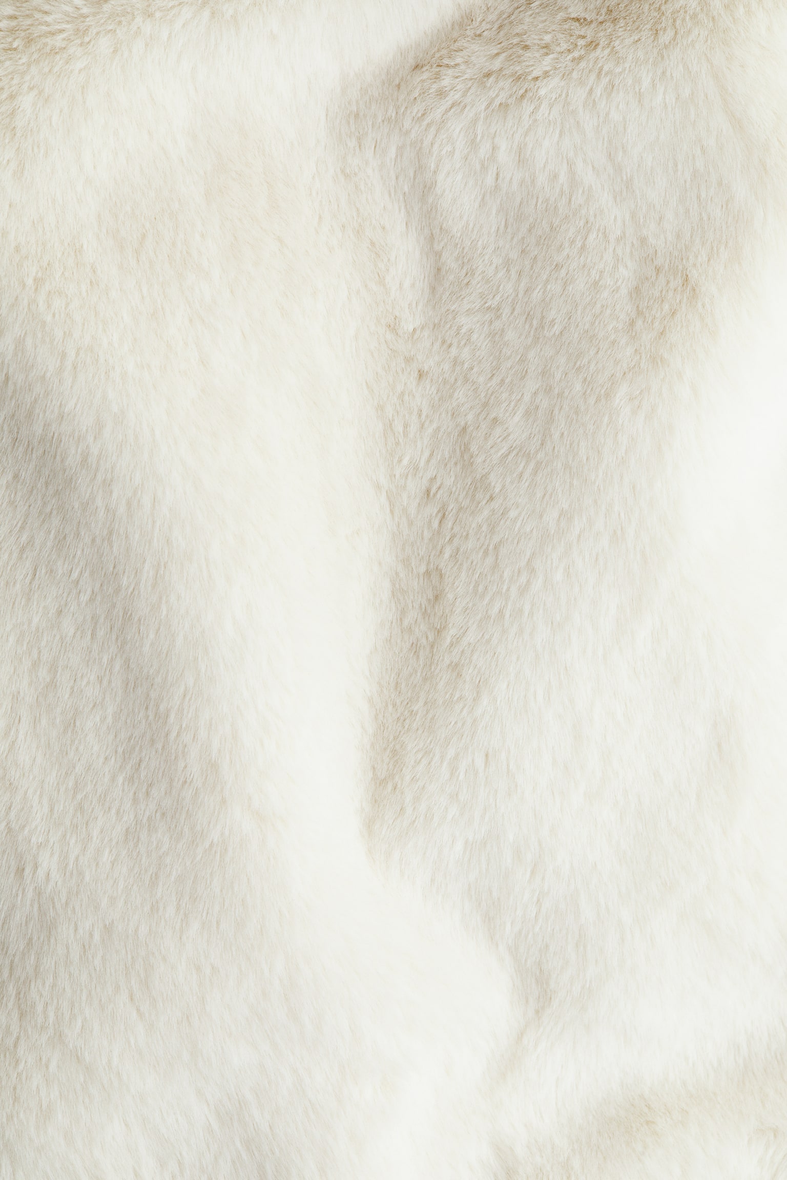 플러피 후드 코트 - 크림 - 4