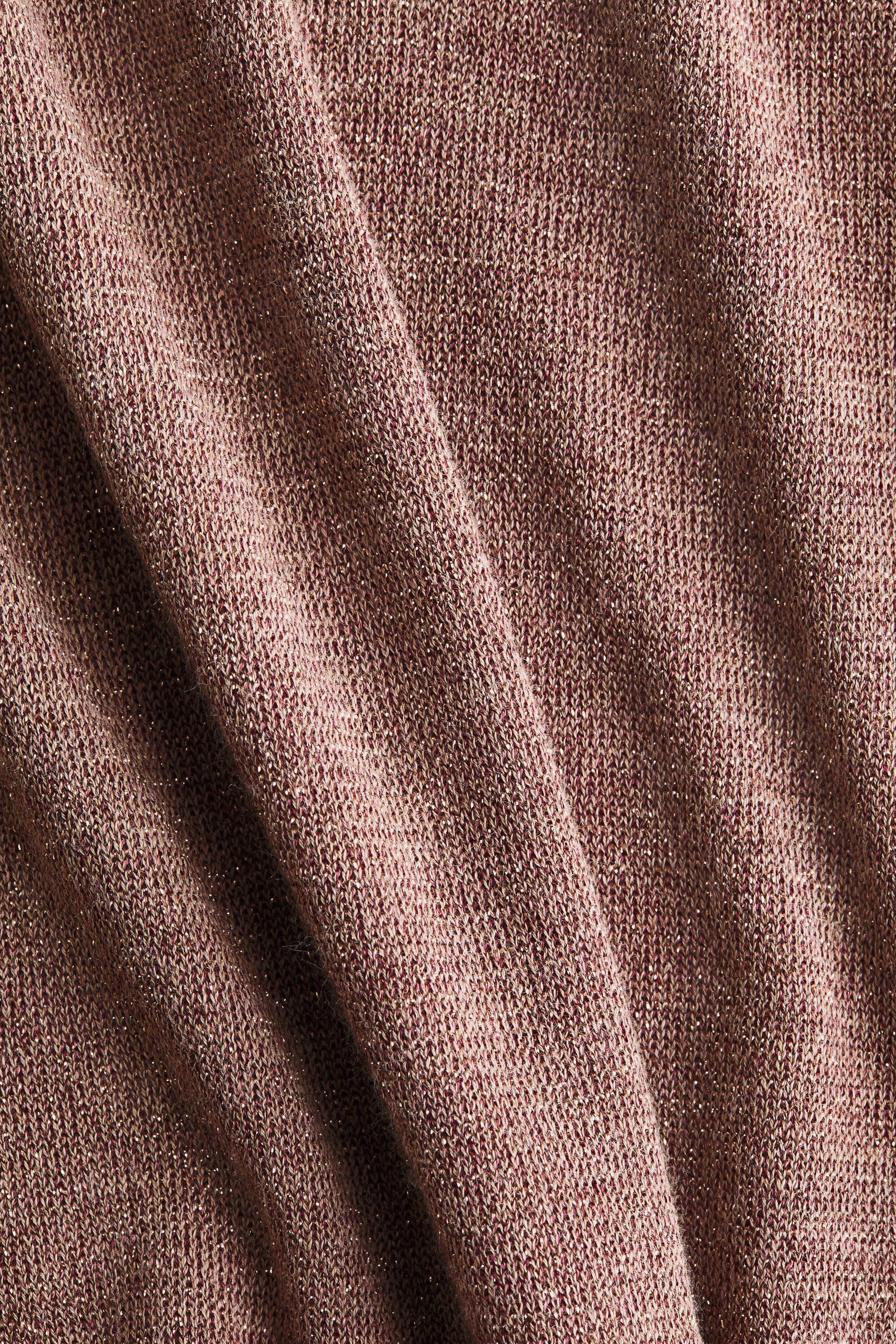 Fine-knit glittery top