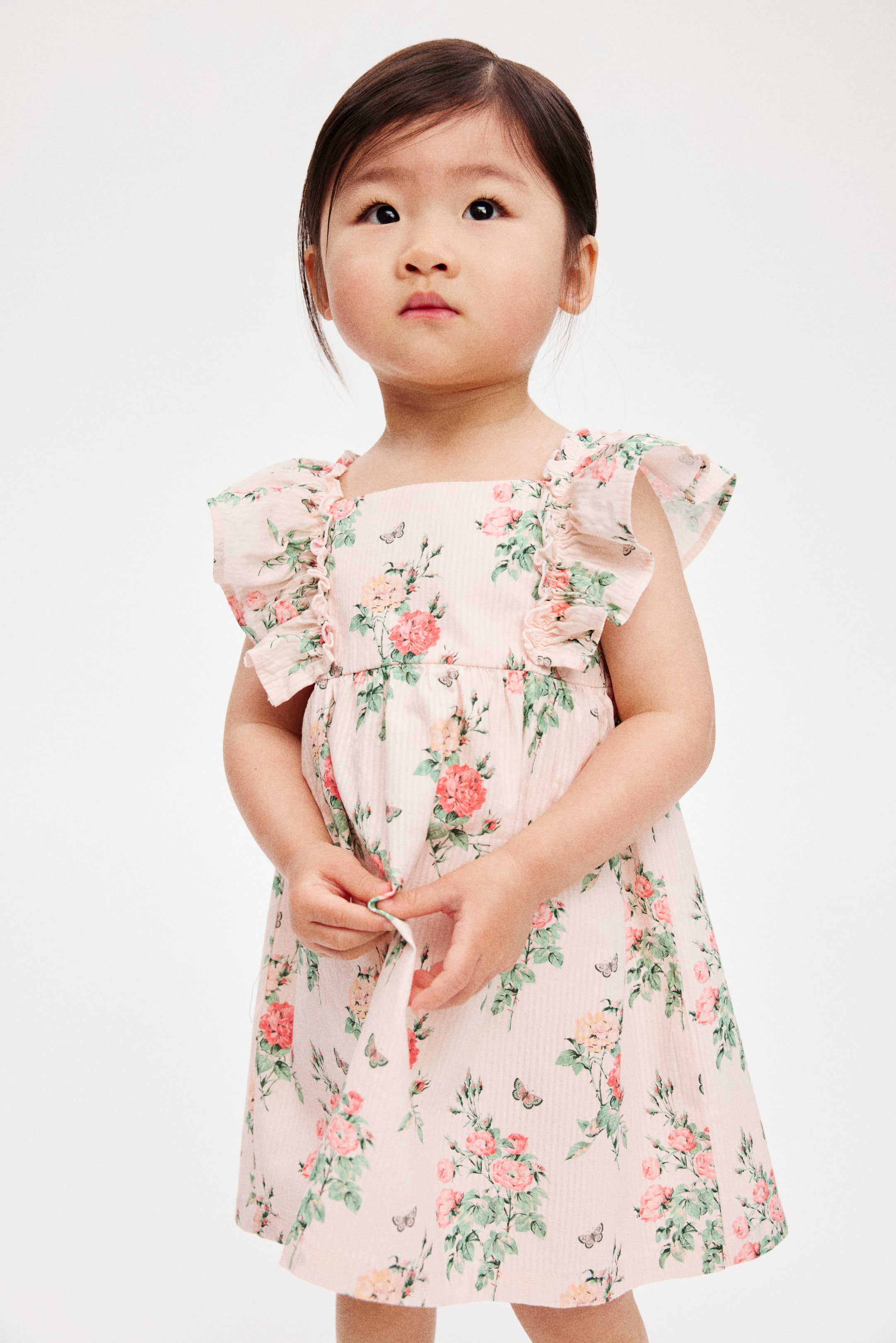 Empire-line cotton dress