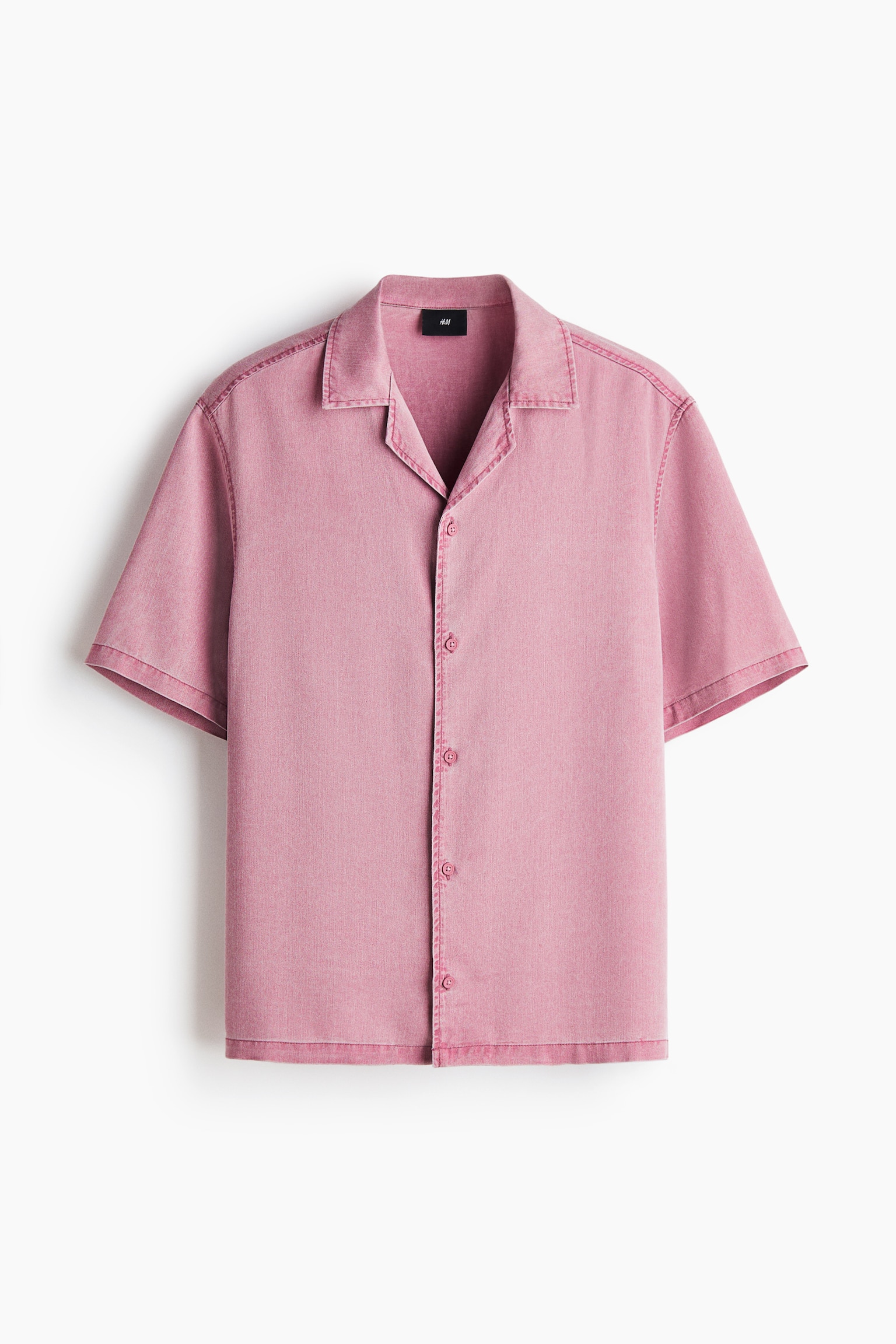 Loose Fit Resort shirt - Dark pink/Light denim blue/Denim grey - 1