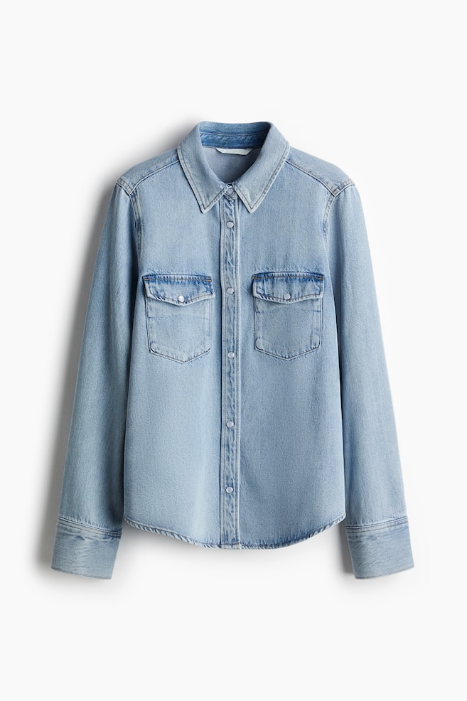 Denim shirt - Denim blue/Washed out/Light denim blue/Dark denim blue/Light denim grey/Dark denim grey - 1