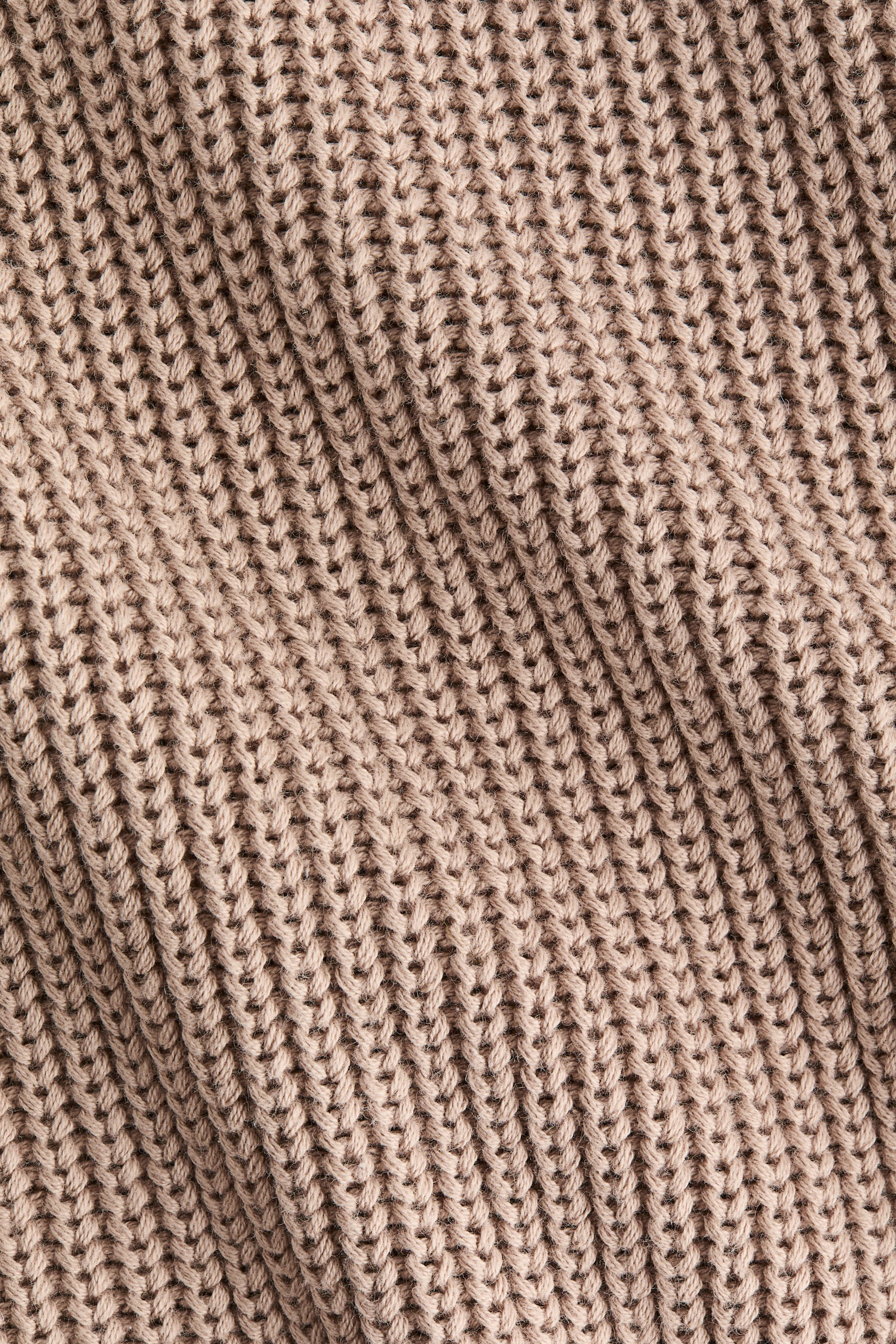 リブニット タートルネックセーター - ベージュ - 4