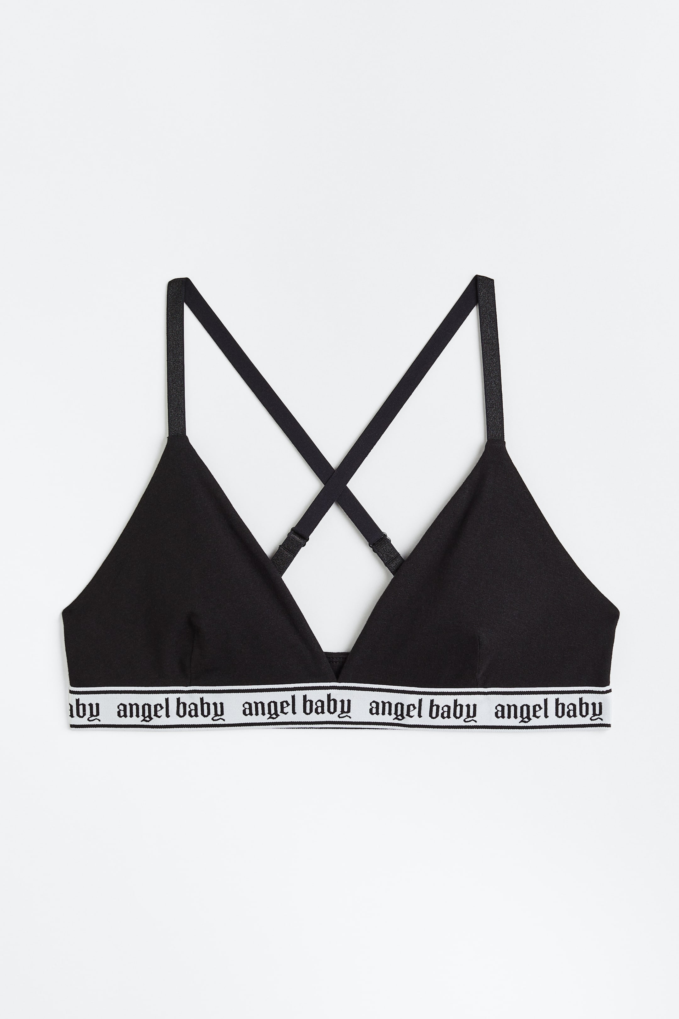 הצגת תמונה גדולה יותר: גוזייה מכותנה - שחור - Ladies | H&M IL 1