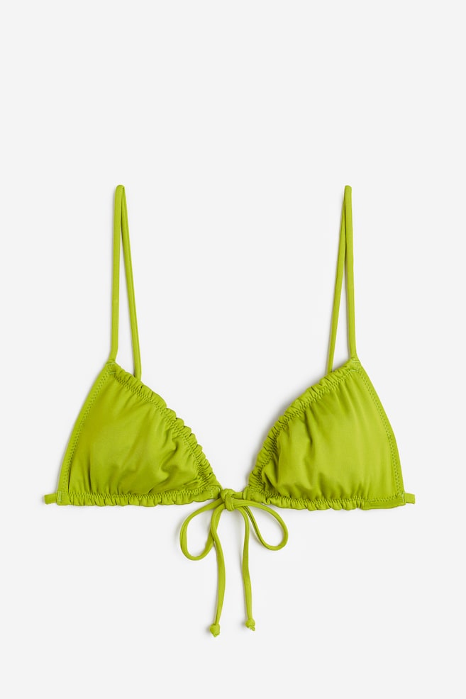 Top bikini a triangolo - Verde lime/Viola/fiori/Nero/Ciliegia - 2