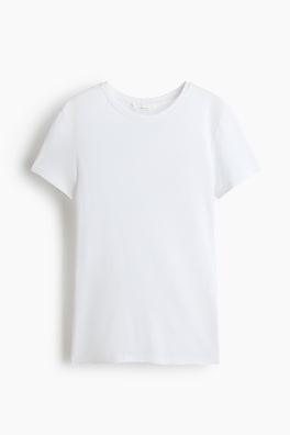 T-shirt i silkesmix