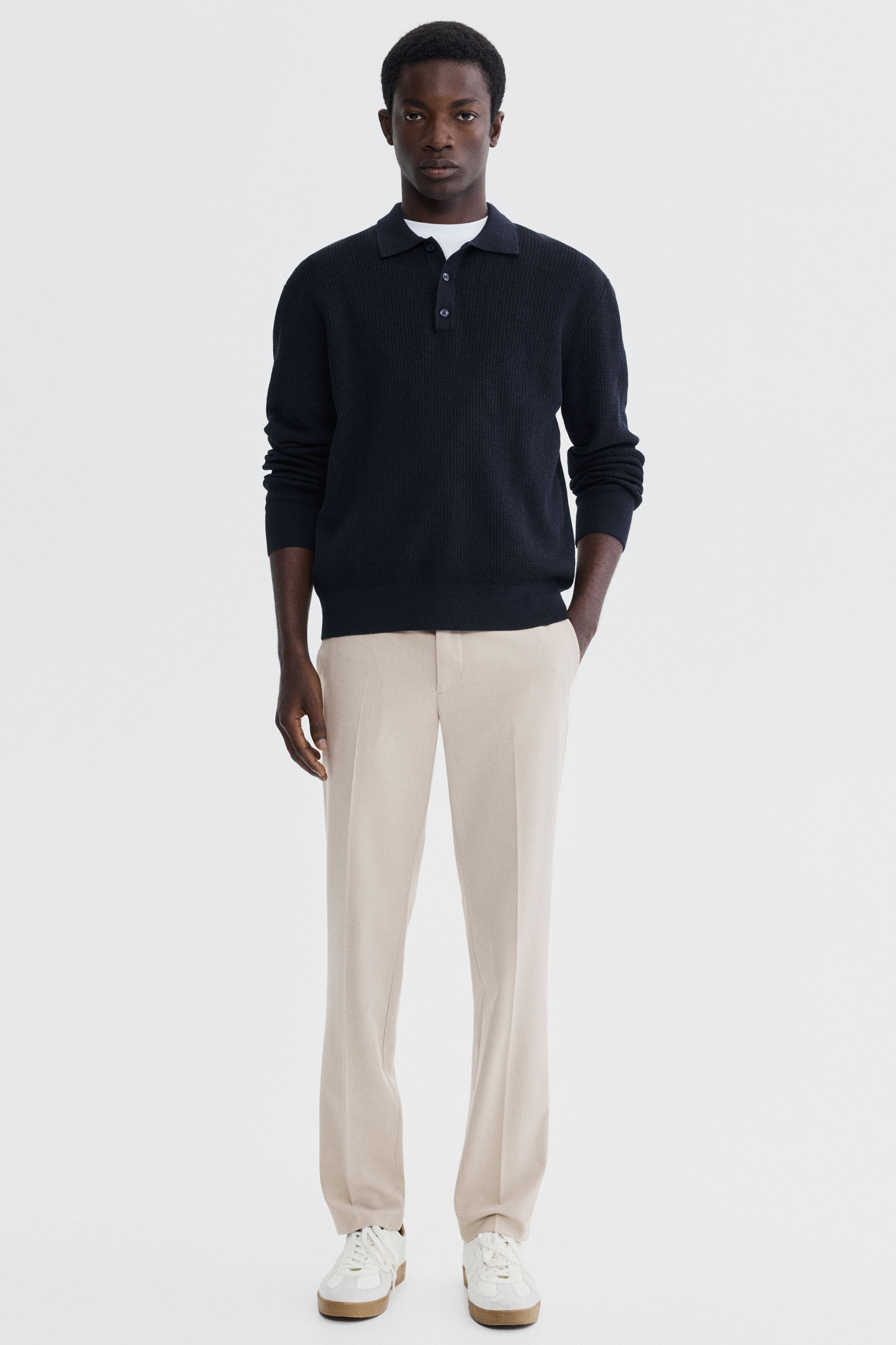 Pantaloni eleganți Slim Fit - Bej/Negru/Gri-închis/Maro-închis/Albastru-închis/Bej/Gri/Bleumarin/Maro-închis