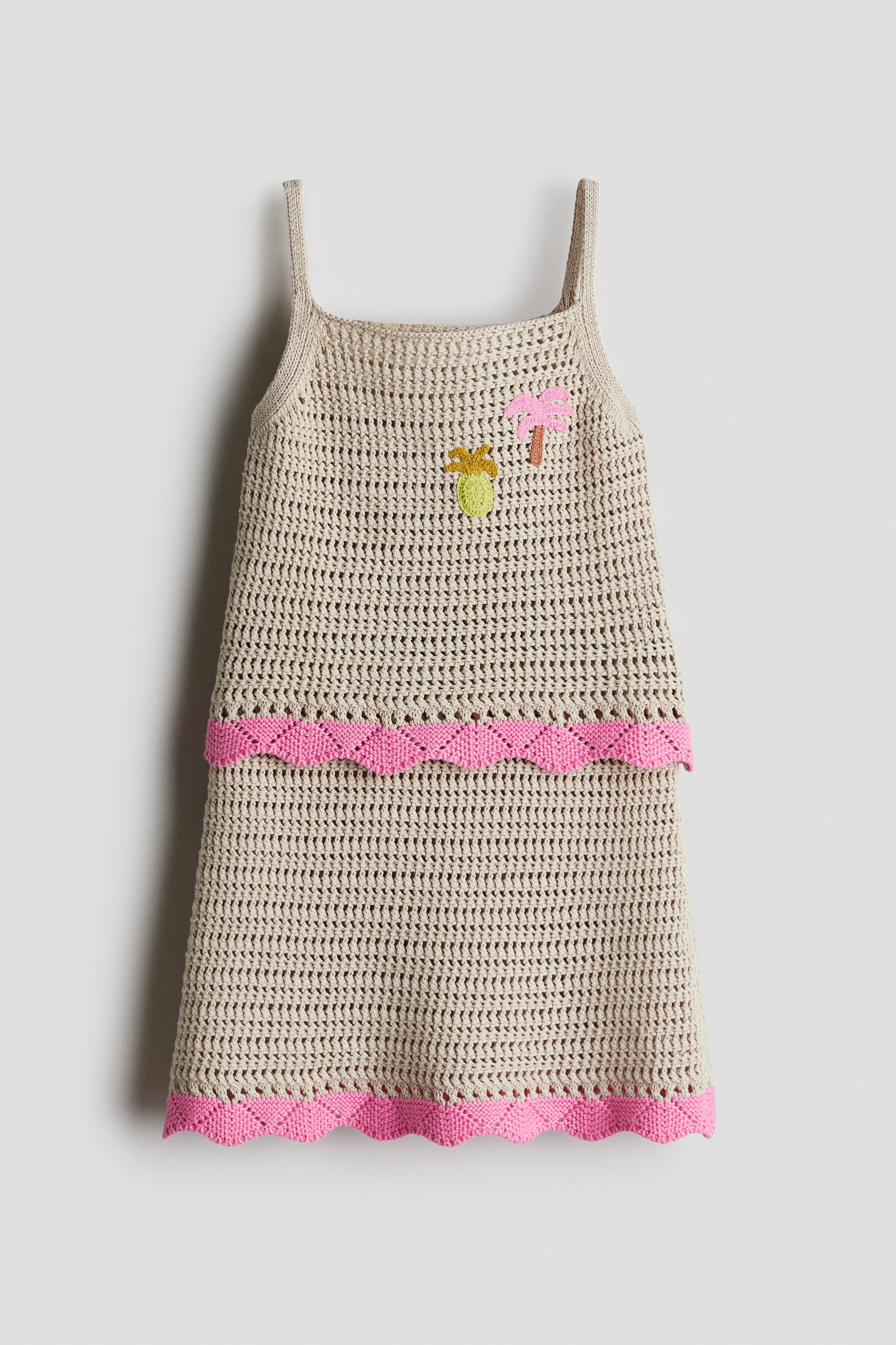 2 Parçalı Triko Üst ve Etek Set - Bej