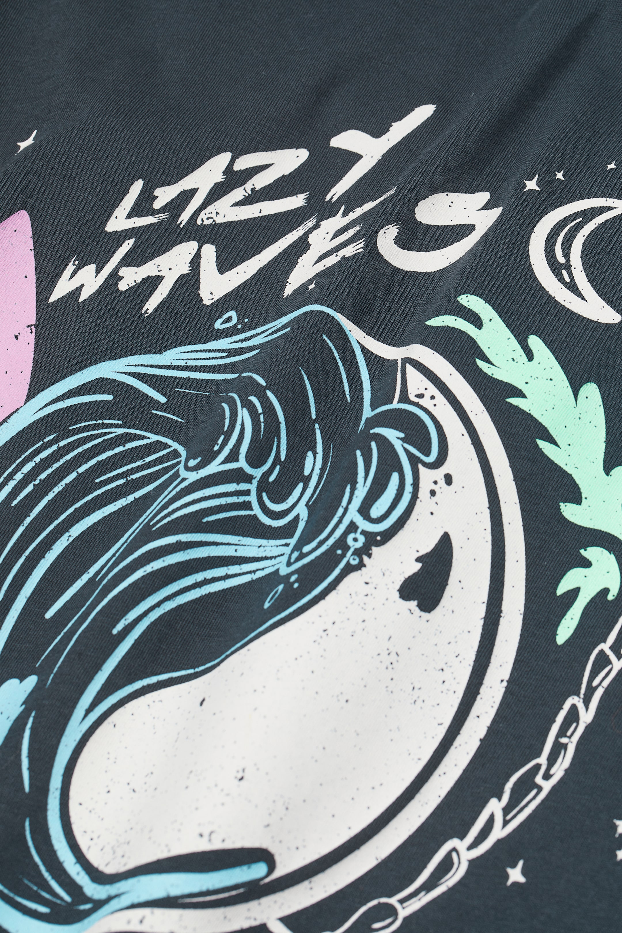 View larger image: T-shirt dress - Black/Lazy Waves - Ladies | H&M IN 2