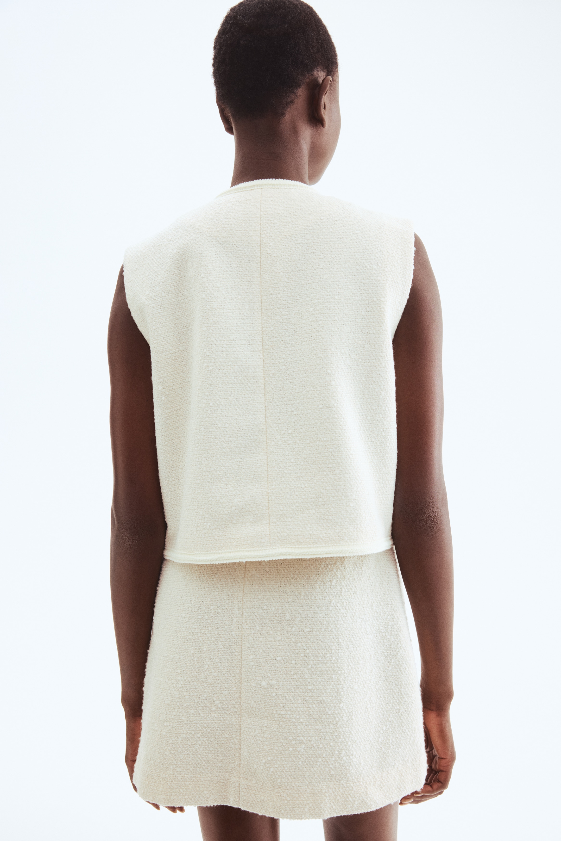 Bouclé skirt