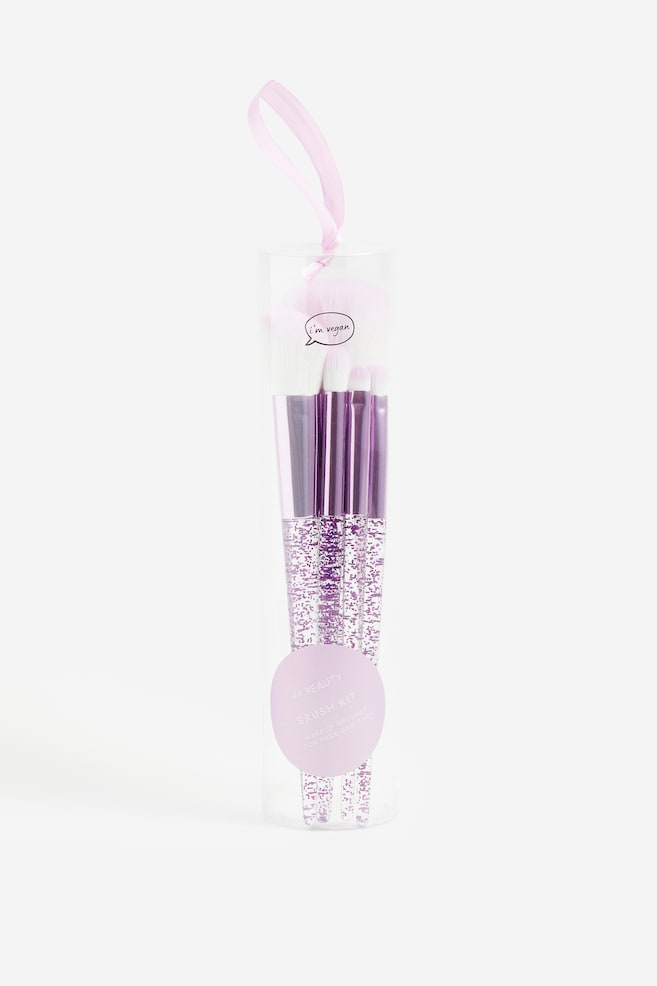 5-pack make-up brushes - Purple
