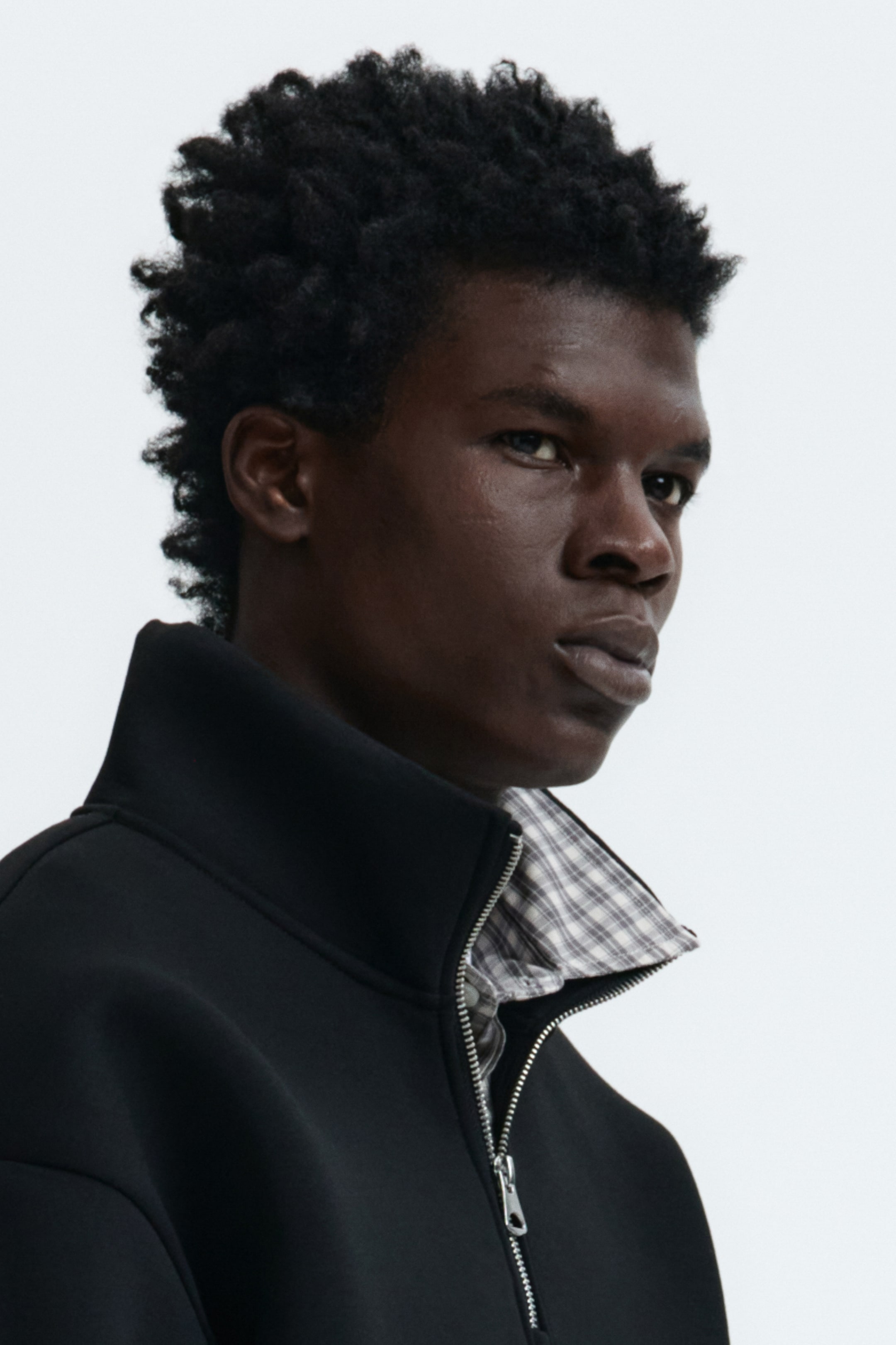 Grösseres Bild ansehen: Scubashirt mit Zipper in Loose Fit - Schwarz - HERREN | H&M CH 3