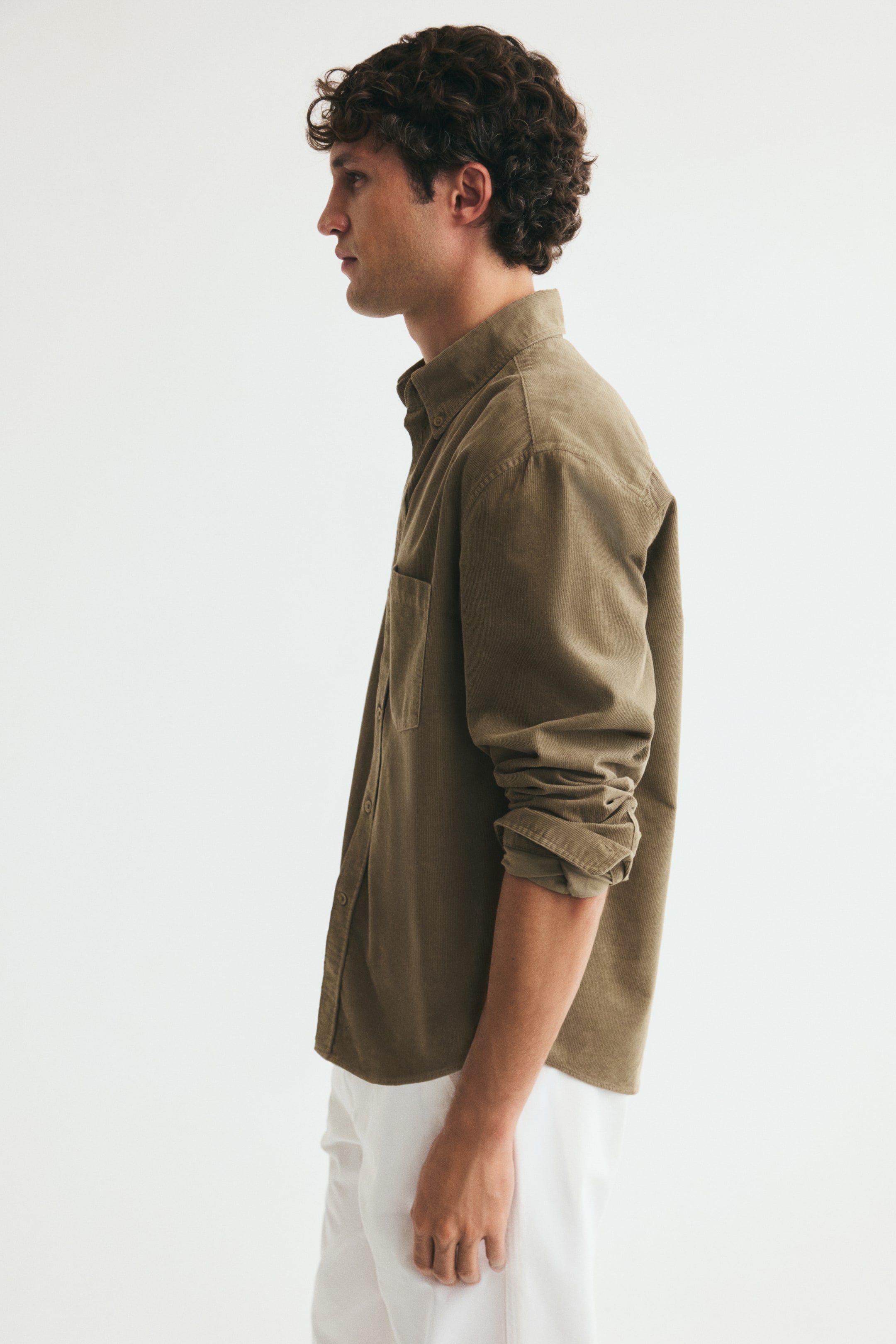 Regular-Fit Corduroy Shirt