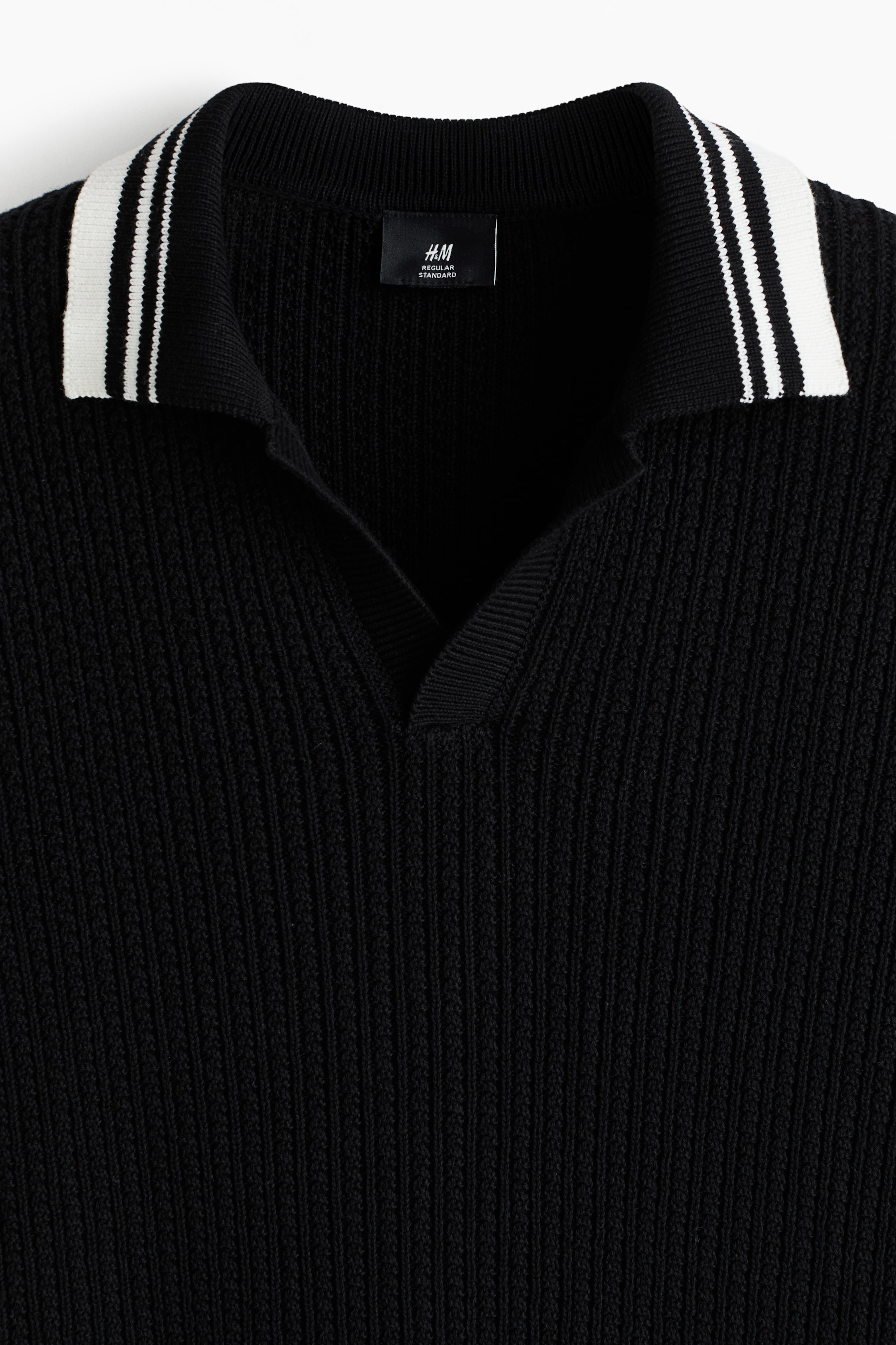 Regular-Fit Textured-Knit Polo Shirt