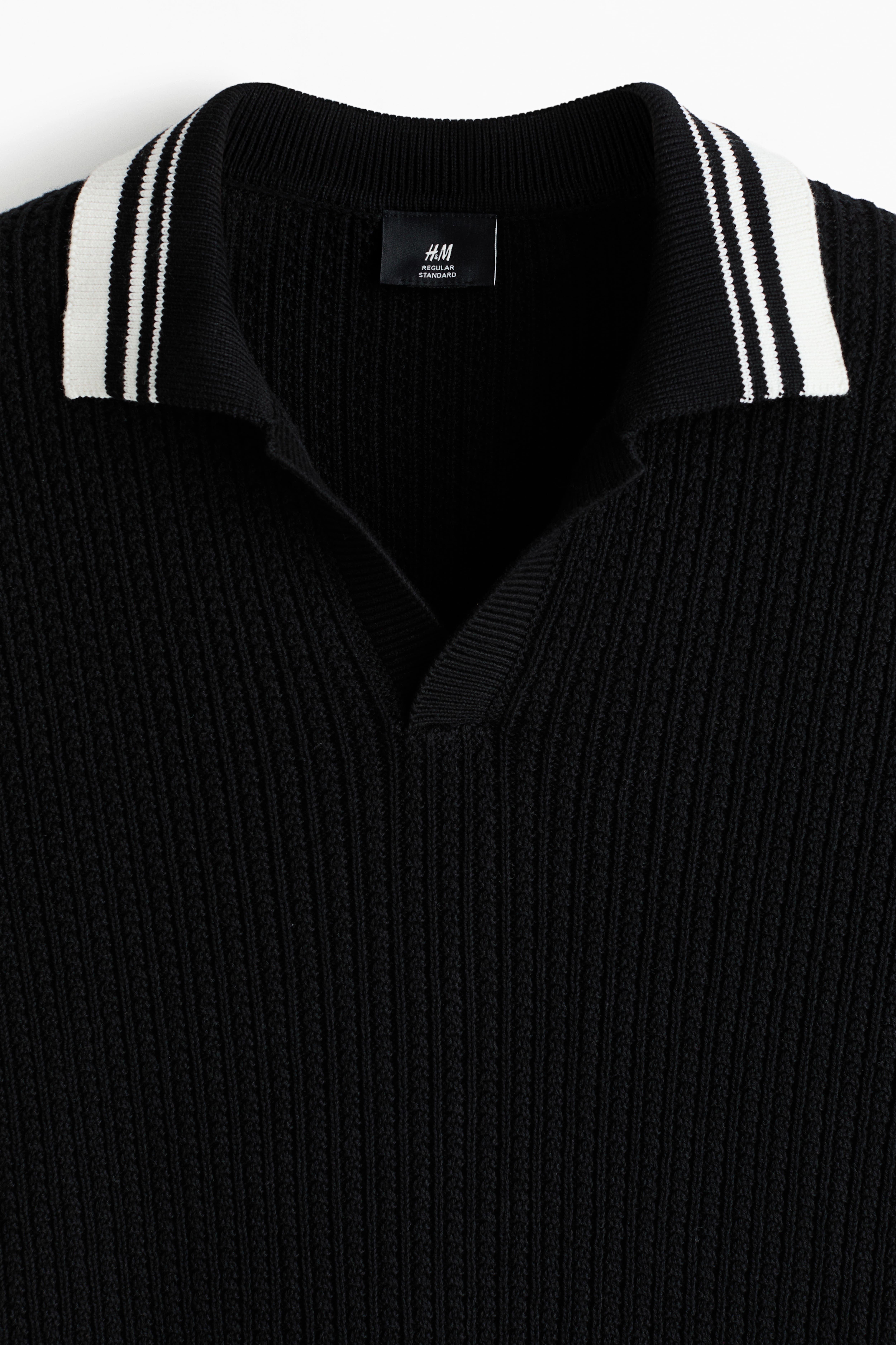 Regular-Fit Textured-Knit Polo Shirt