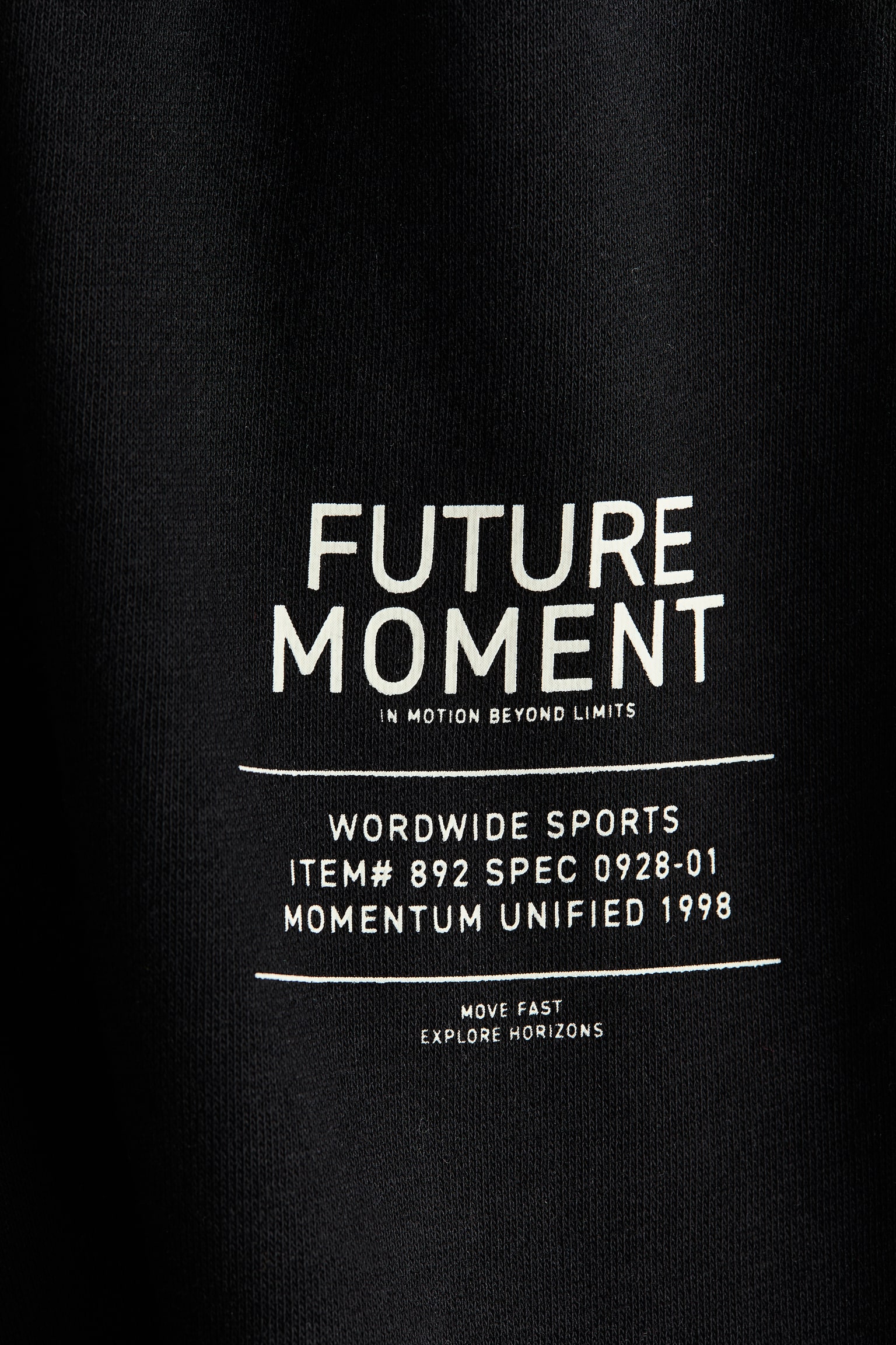 Шорти з футеру з принтом-Чорний/Future Moment - 2