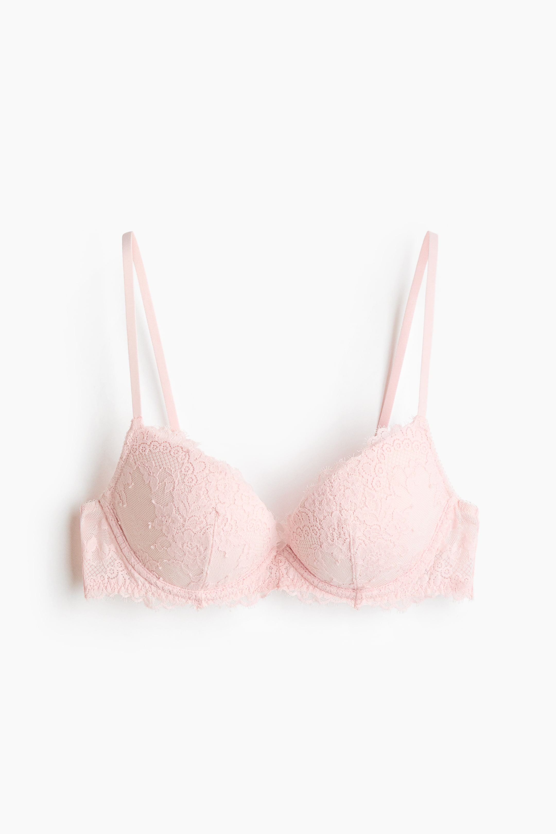 Büyük resmi görüntüle: Lace super push-up bra - Light pink - KADIN | H&M TR 1