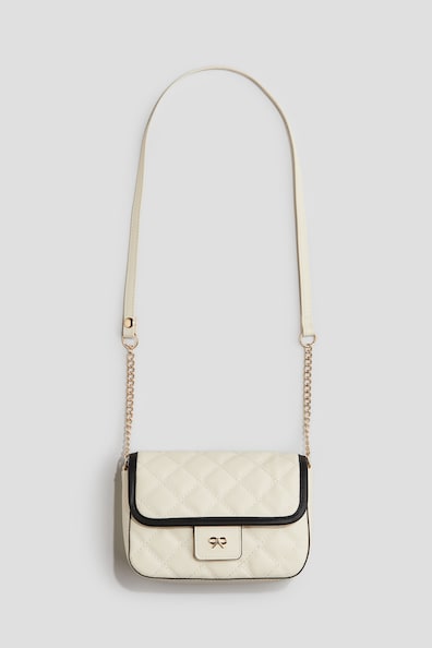 Barabum Borsa A Tracolla Mezzaluna Donna Classica Retrò - Bianco Piccola Con Due Cinghie Regolabili