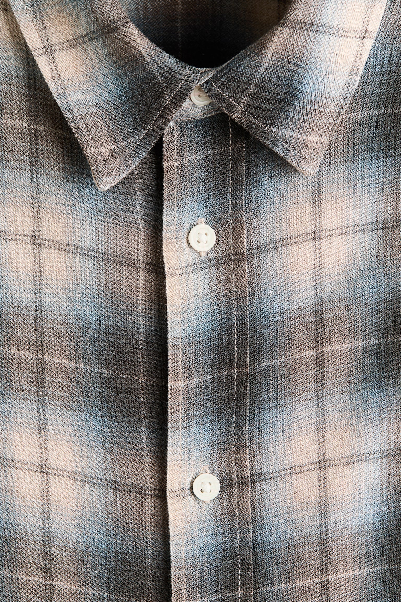Relaxed Fit Shirt - Blue/Checked/Pink/Checked - 6