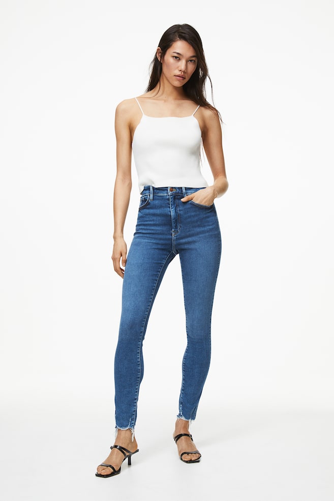 True To You Skinny Ultra High Ankle Jeans - Niebieski denim/Jasnoniebieski denim/Czarny/Niebieski denim/dc/dc/dc/dc/dc/dc - 1
