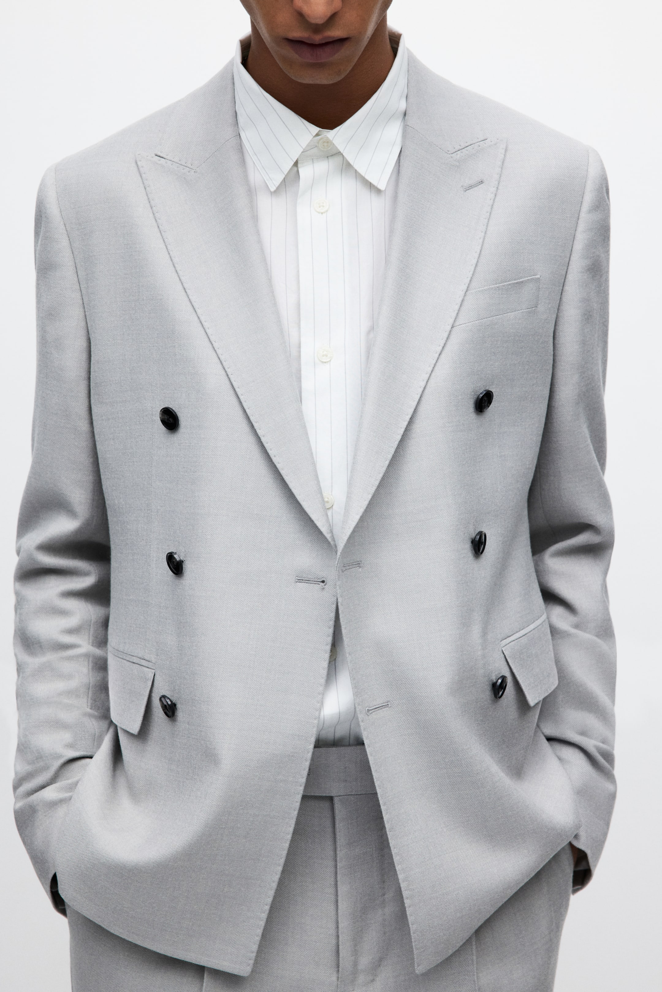 Regular-Fit Double-Breasted Jacket