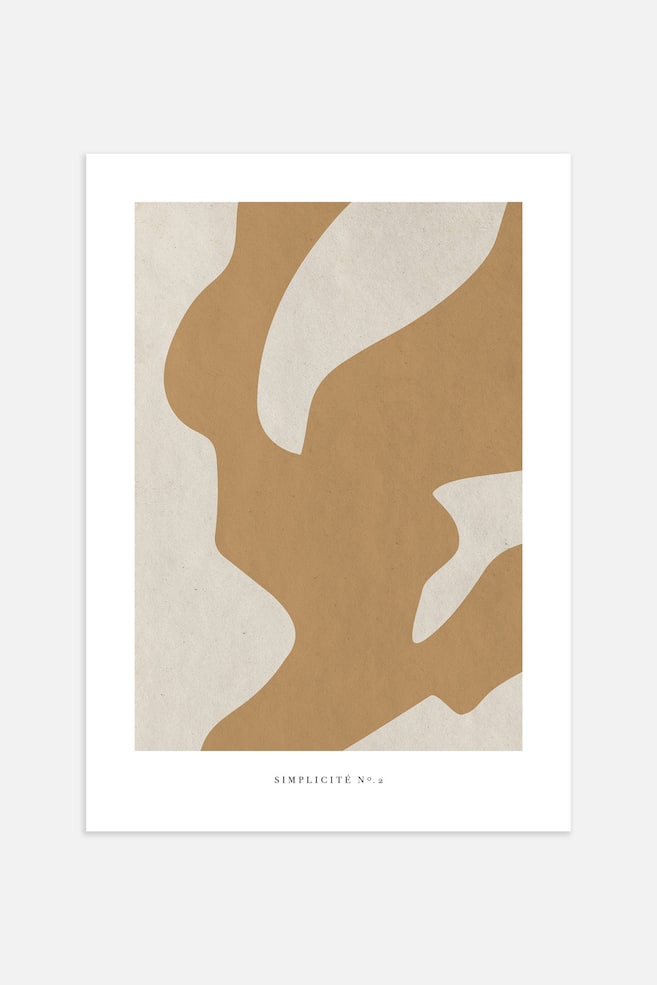 Simplicité No.2 Poster - Marron/beige - 1