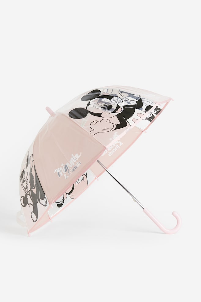 Ombrello con stampa - Rosa polvere/Minni - 1