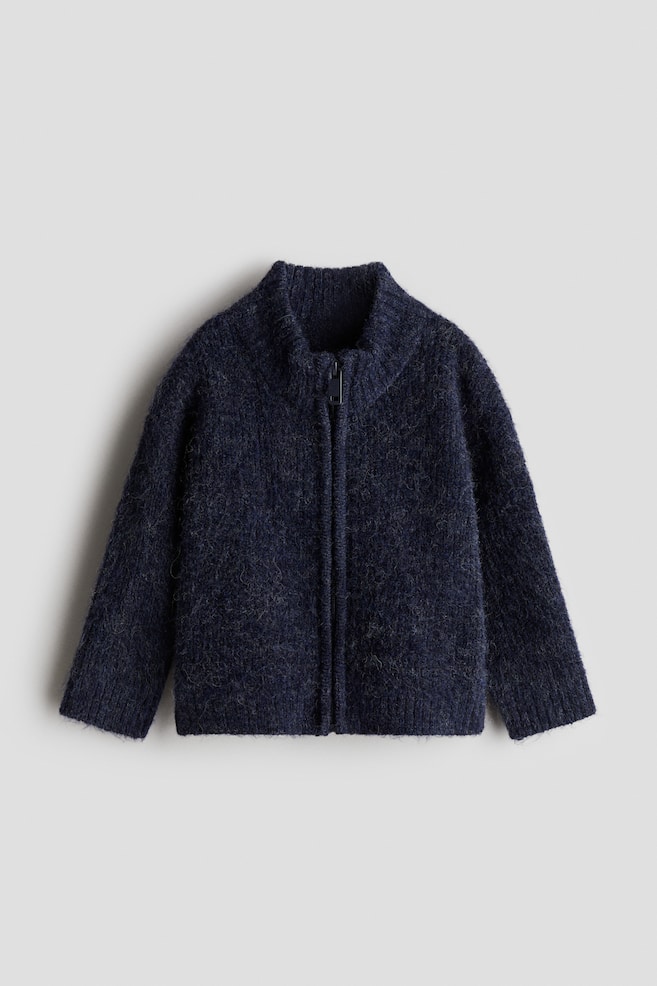 Gerippter Cardigan - Navy blue - 1