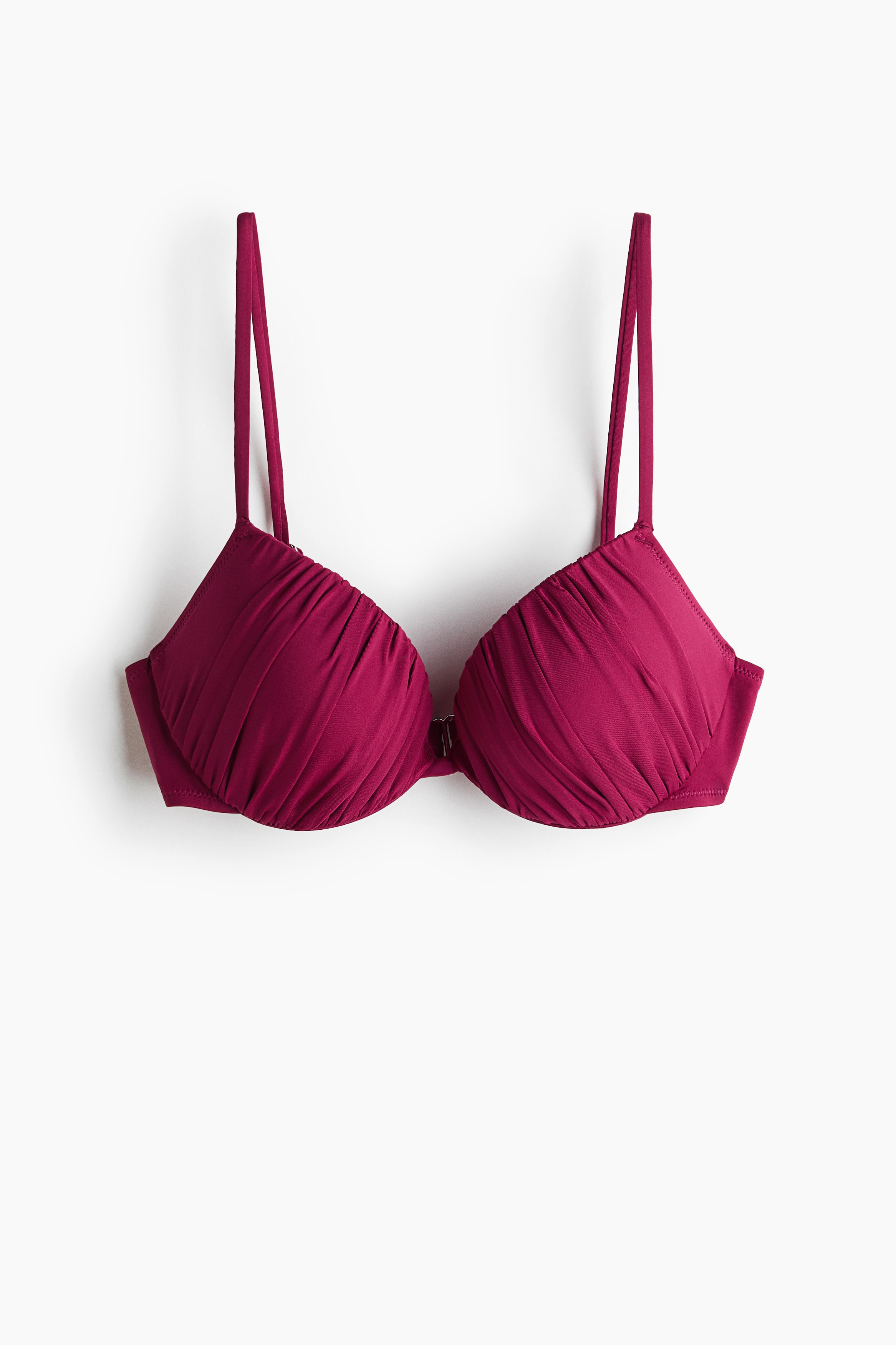Push-up-Bikinitop - Pflaumenrosa