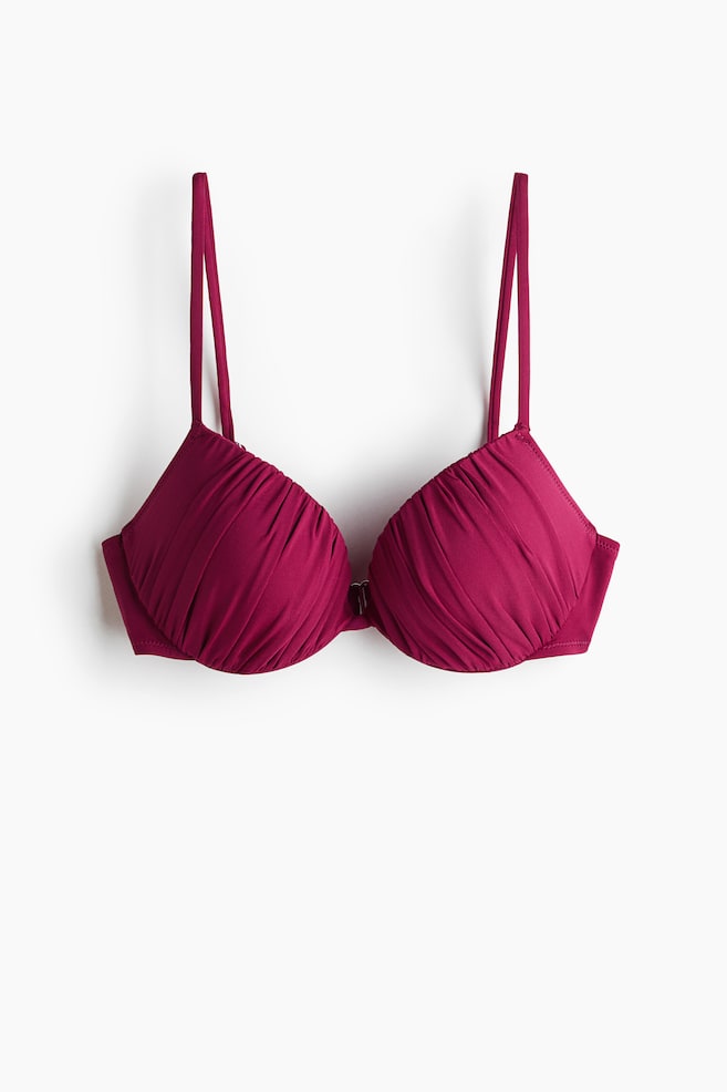 Push-Up Bikini Top - Plum pink - 1