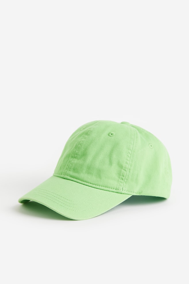 Twill cap - Light green/Pink/Black/Orange