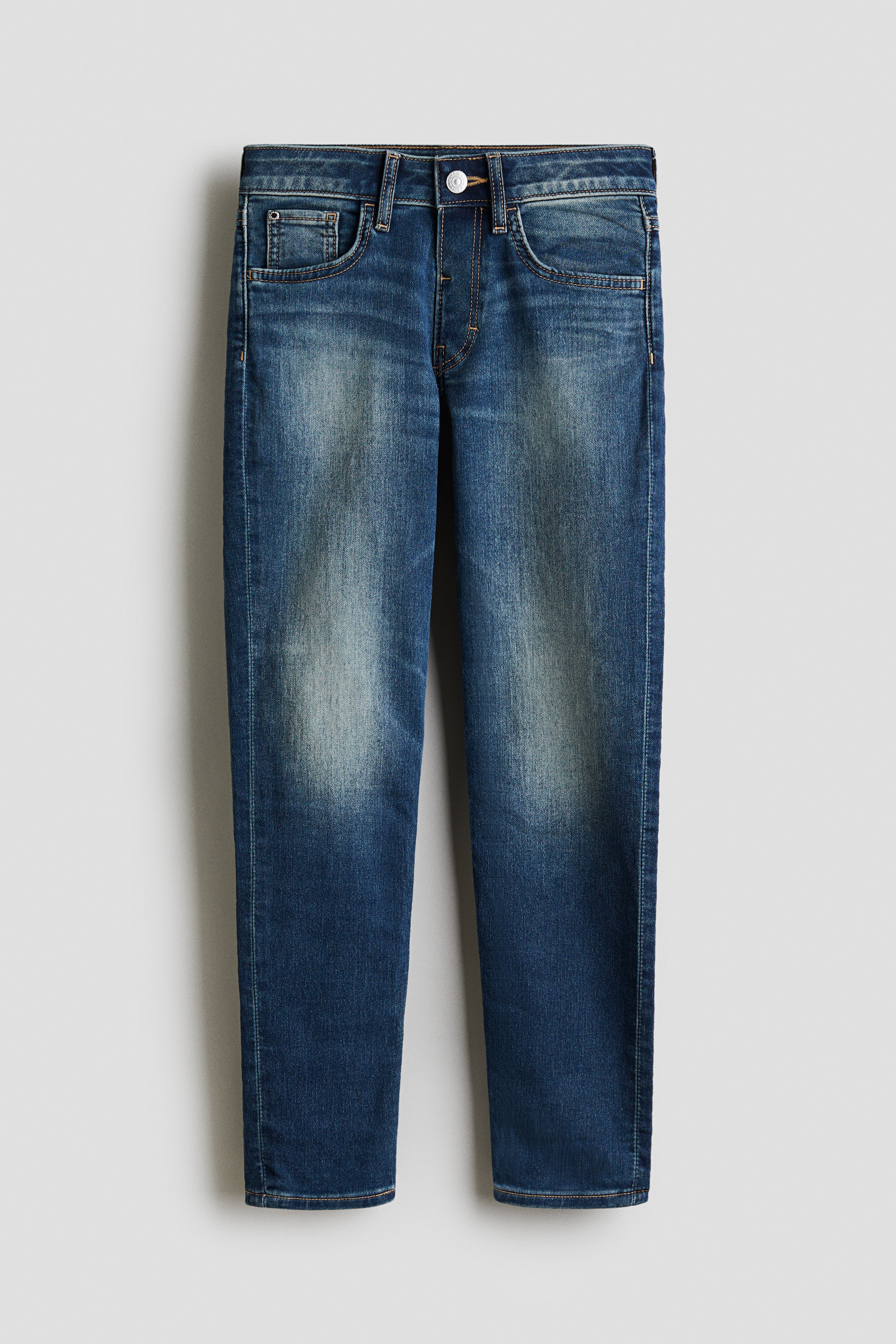 Relaxed Tapered Fit Jeans - Denimblå/Vasket denimgrå/Lys denimblå