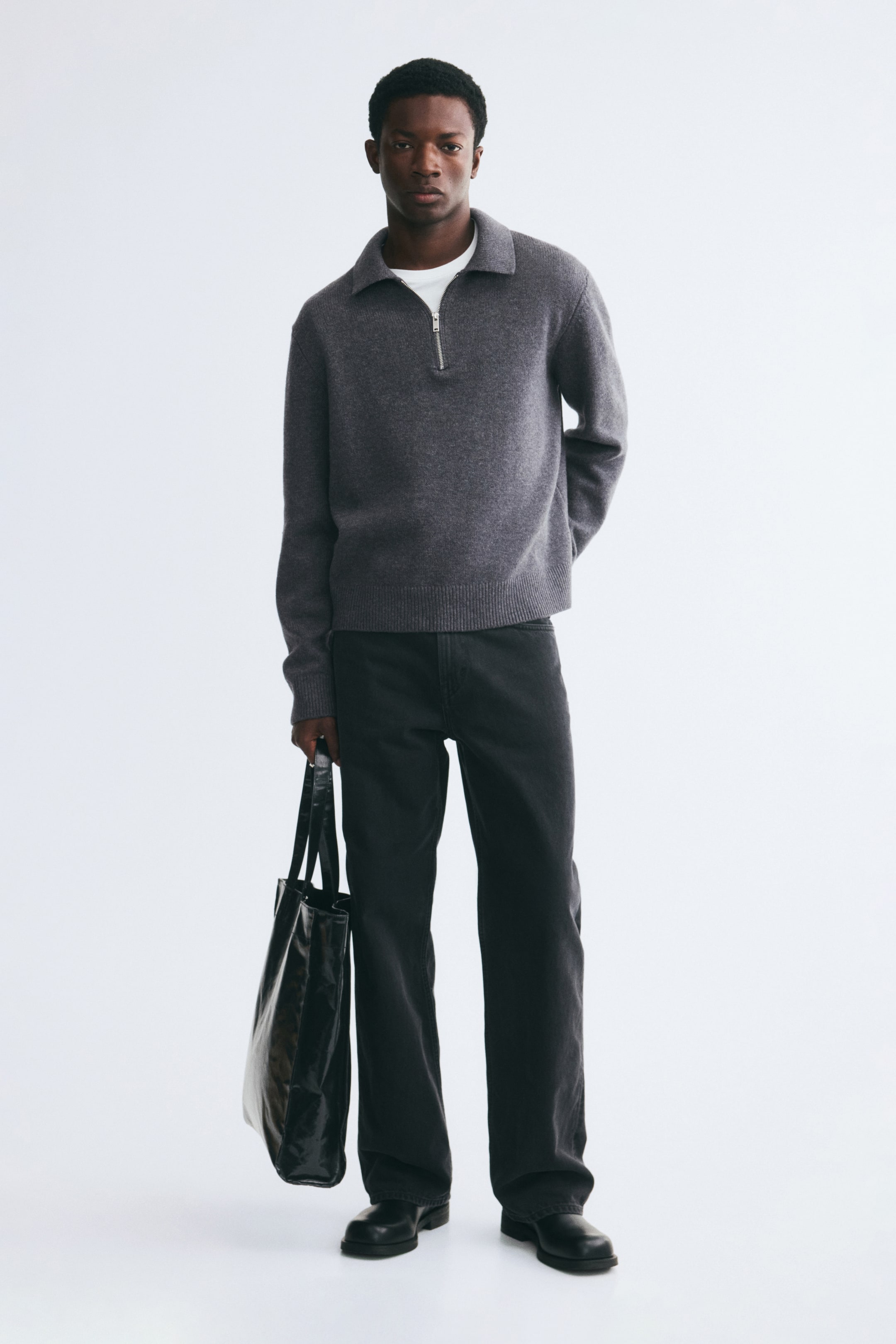 Regular-Fit Wool Polo Shirt