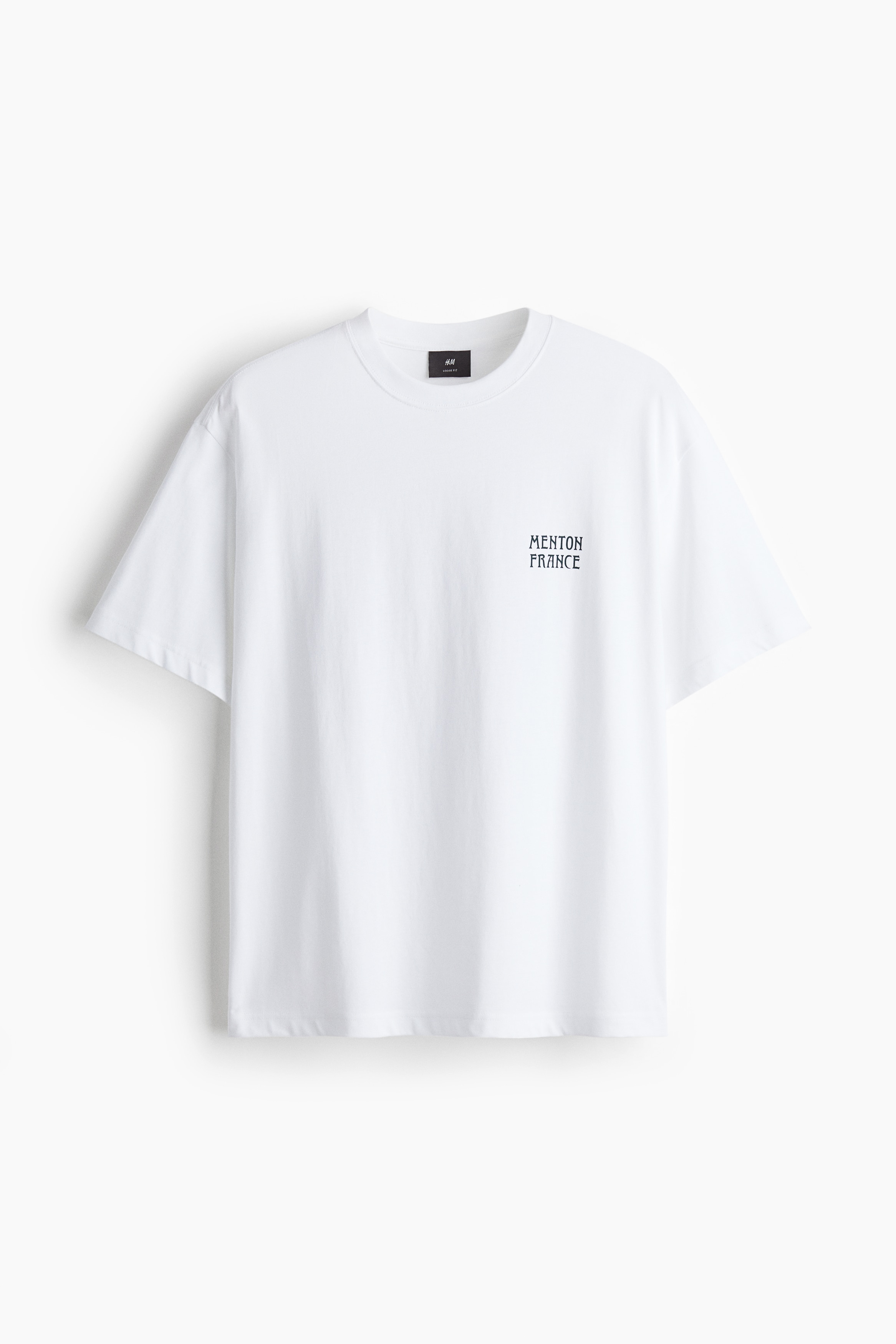 ルーズフィット プリントTシャツ - ホワイト／Menton/ピーチピンク／ポステージスタンプ/ピーチピンク／Echo Park/ホワイト／シーシェル/ホワイト／Small Talk/ホワイト／Gentlemen Syndrome/ホワイト／ウォーターリリー/ホワイト／Puerto Vallarta/ホワイト／Aesthetically Pleasing/ホワイト／フラワー/ホワイト／Sevilla/ホワイト／Forest of the Deep