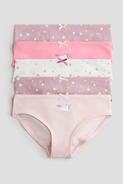 5-pack printed cotton briefs
