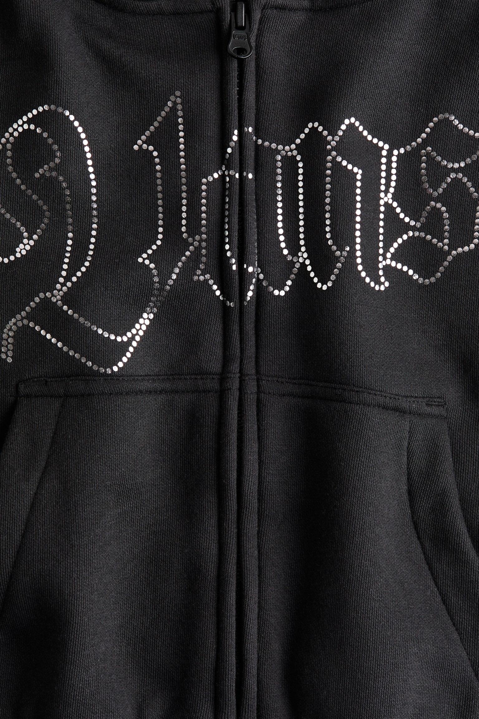 Shining Zip Hoodie - Black Dark - 2