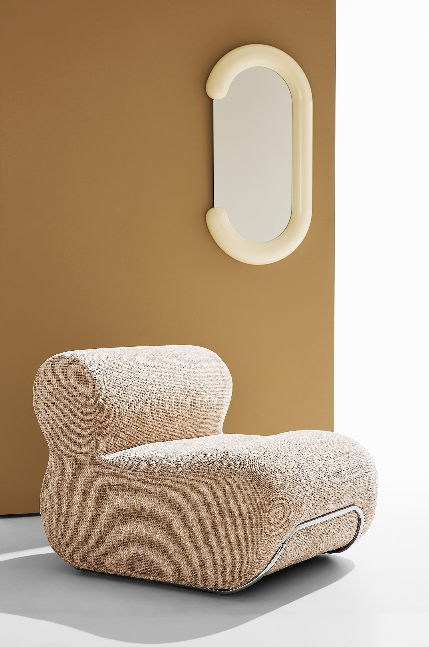 Archie Fauteuil - Beige Gris/Rose Manchester/Brun Mocha/Vert