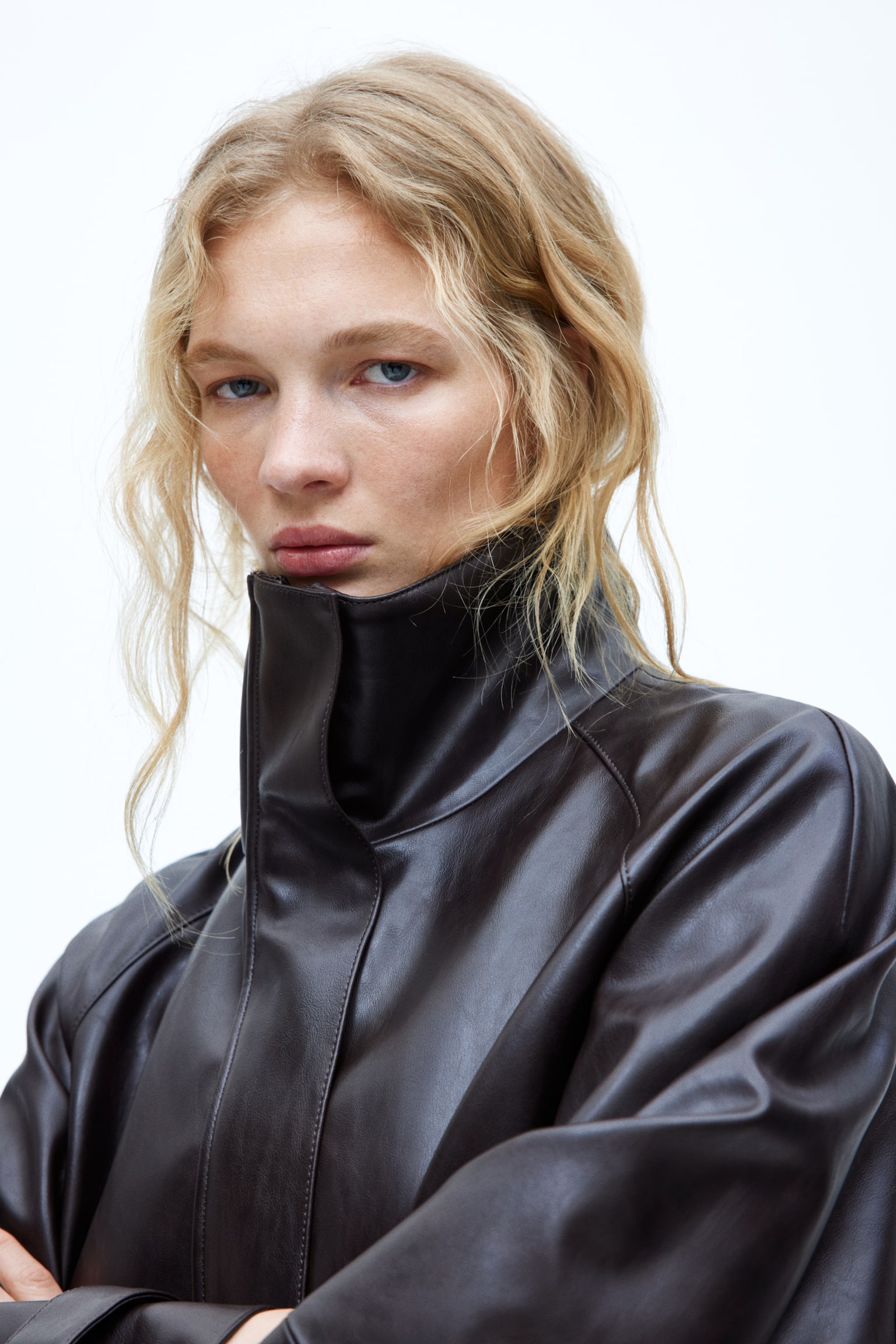 Veste en tissu enduit - Marron foncé - 4